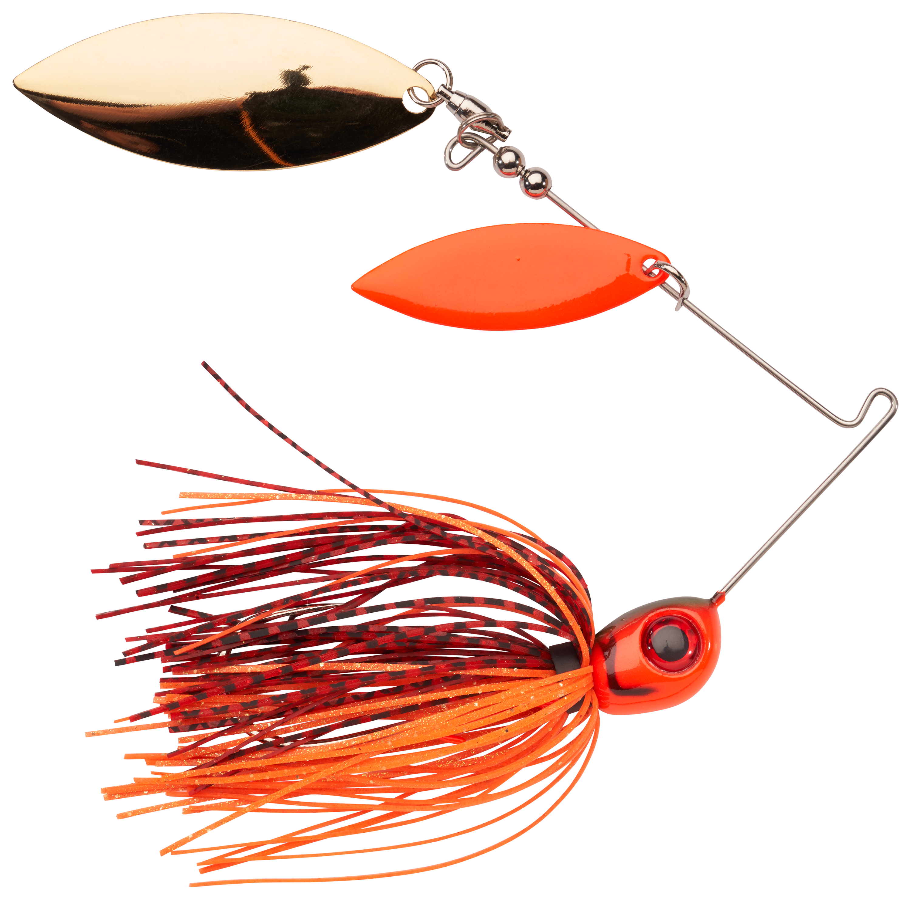 Image of Bass Pro Shops XPS Brawler Blade Double-Willow Spinnerbait - Fire Craw - 1/2 oz.