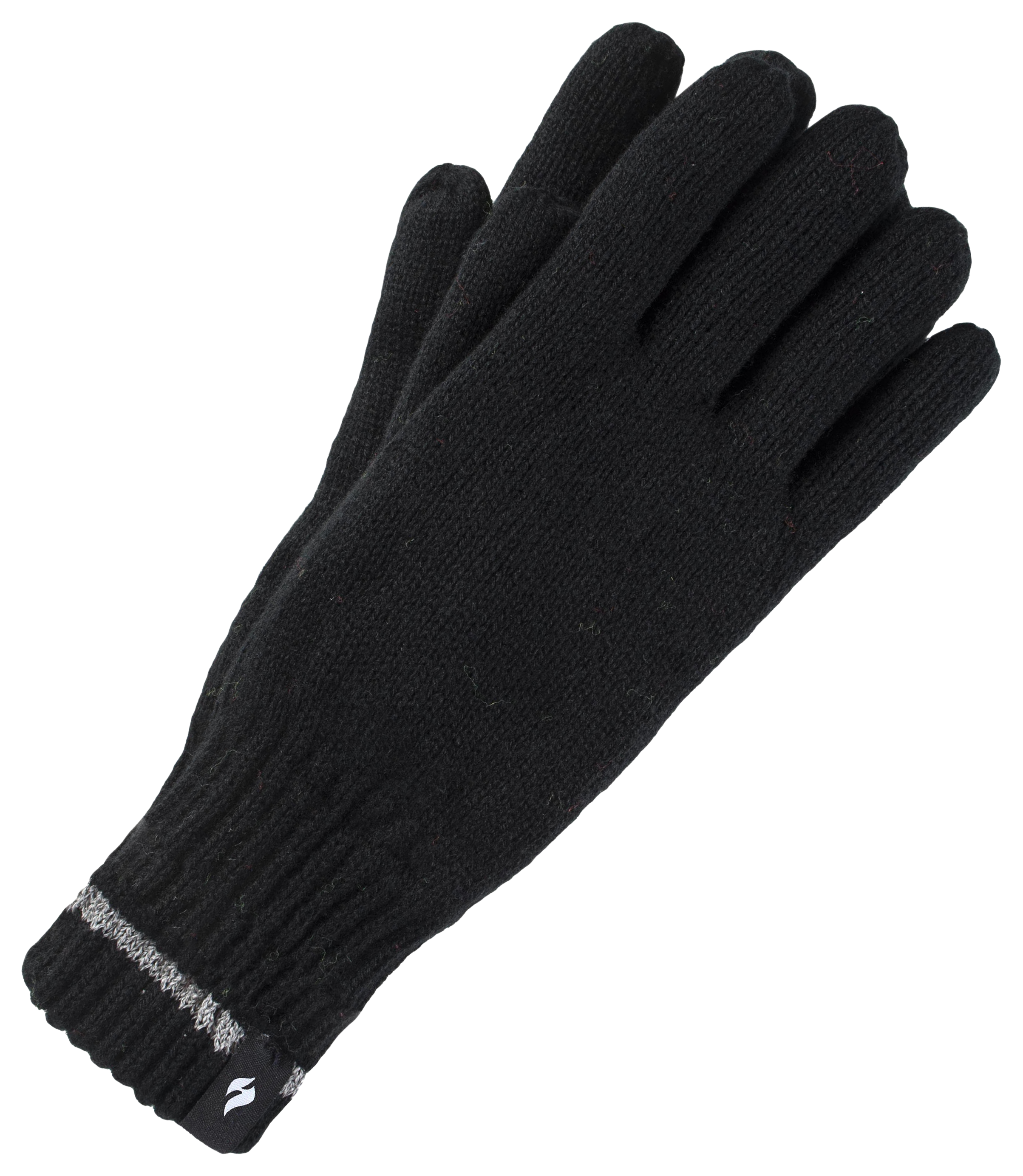 Image of Heat Holders Worxx Richard Flat Knit Gloves with Grips for Men - Black - M/L