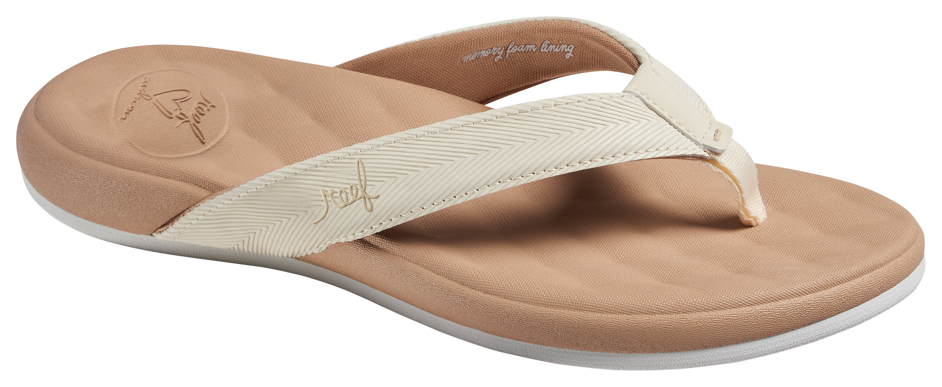 Image of Reef Cushion Harmony 3-Point Sandals for Ladies - Sand - 8M