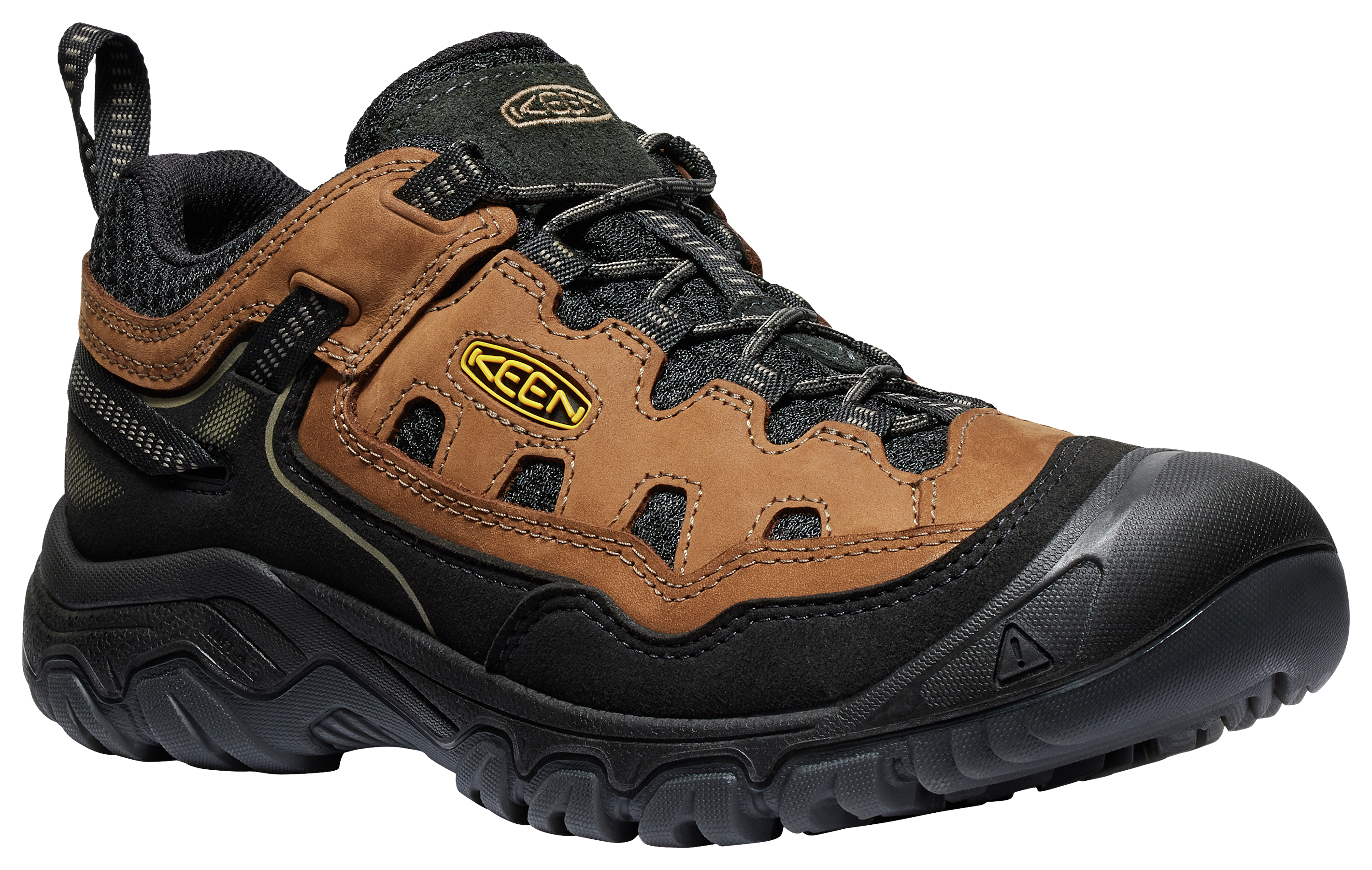 Image of KEEN Targhee IV Vented Hiking Shoes for Men - Bison/Golden Yellow - 9M