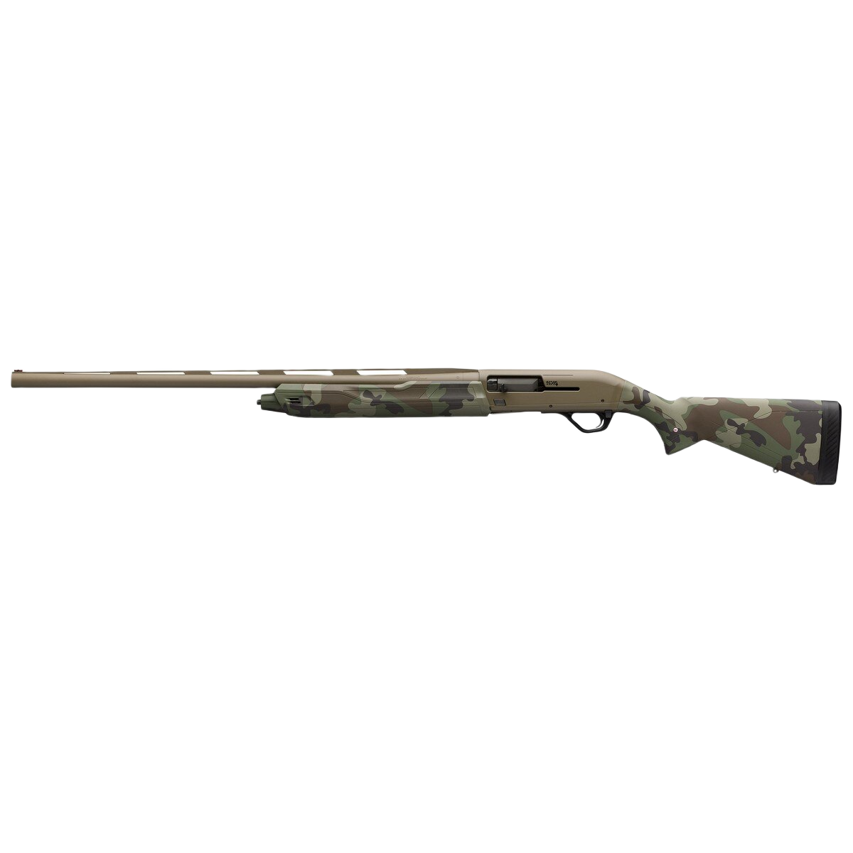 Winchester SX4 Hybrid Hunter SemiAuto Shotgun  12 Gauge  Woodland Camo  Woodland Camo  26  35 Chamber  Left
