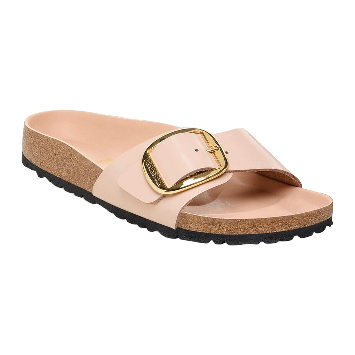 Image of Birkenstock Madrid Big Buckle High Shine Leather - New Beige - 41