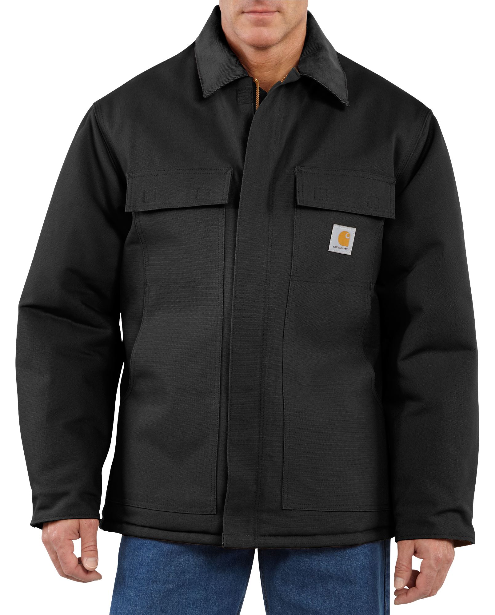 Carhartt Duck Traditional Arctic Quilt-Lined Jacket for Men - Black - LT