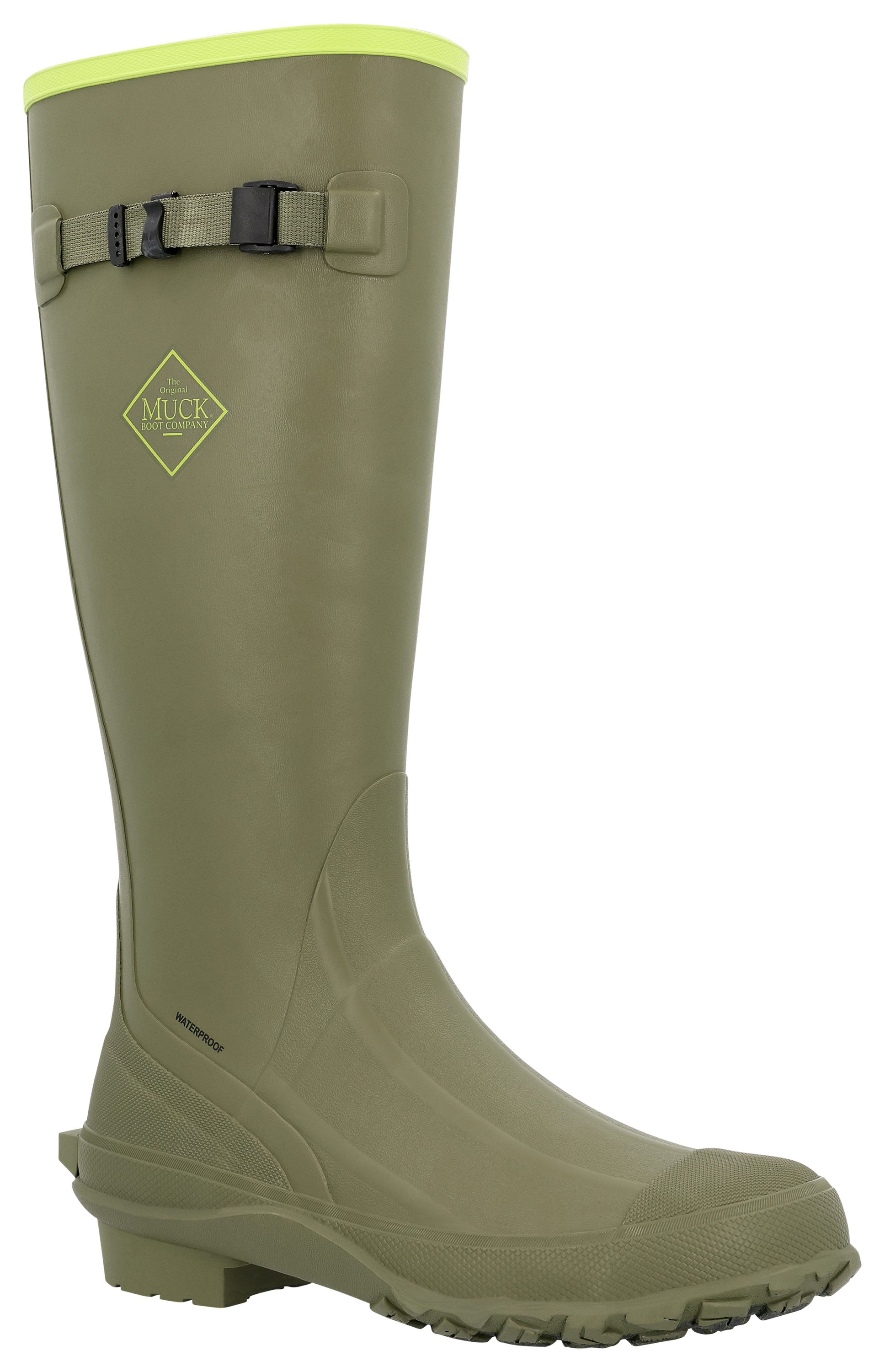 Image of The Original Muck Boot Company Harvester Tall Rubber Boots for Men - Green - 10M