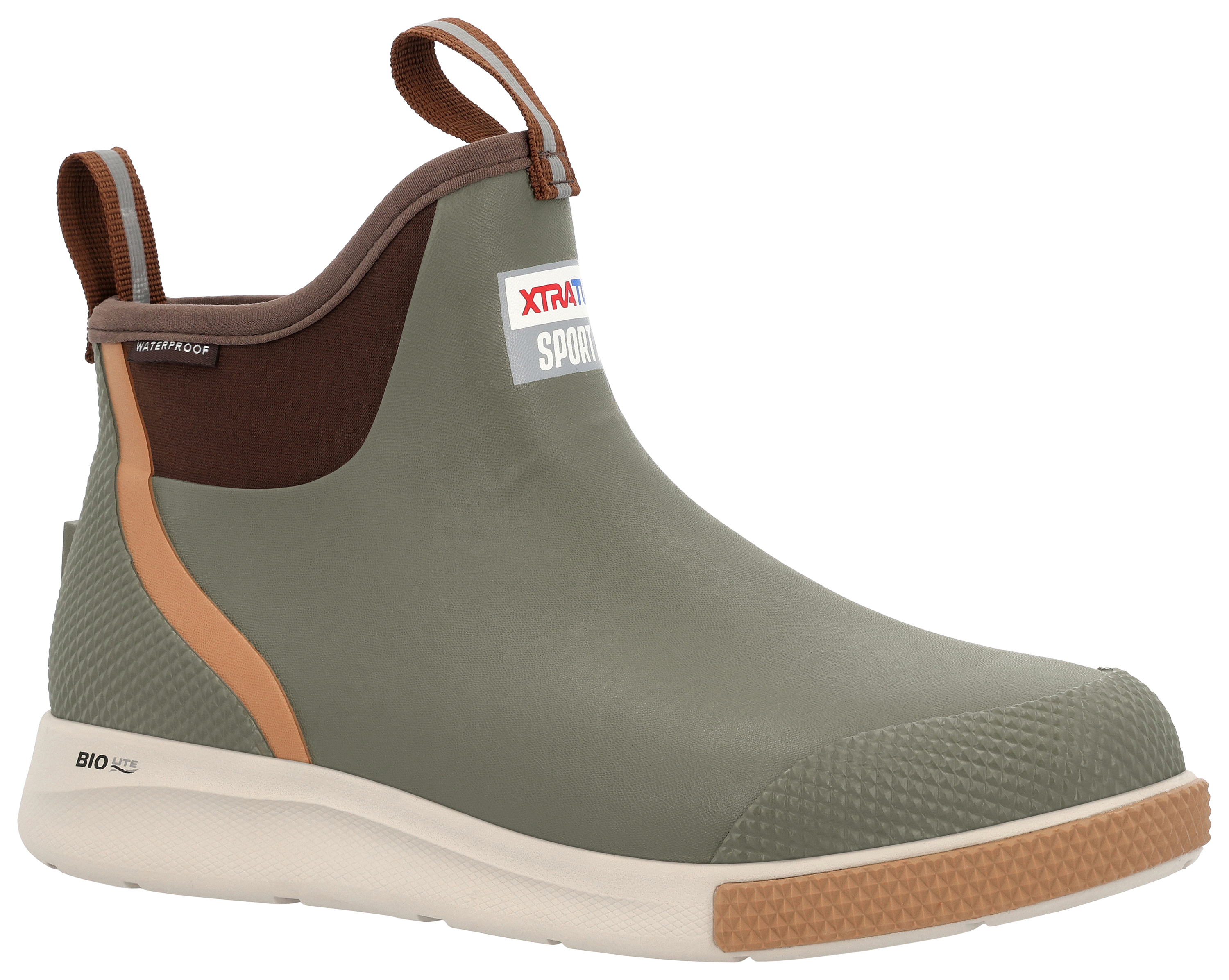 Image of Xtratuf Sport Ankle Deck Boots for Men - Olive - 12M