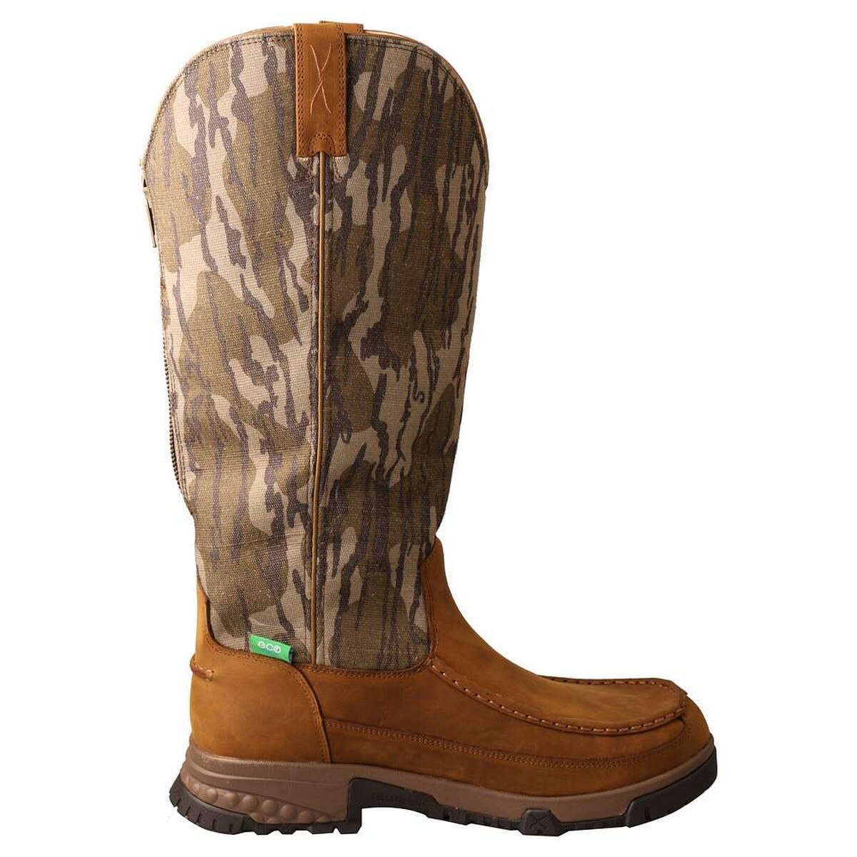 Image of "Twisted X Boots 17"" Snake Boots - Mossy Oak Bottomland/Brown - 7M"