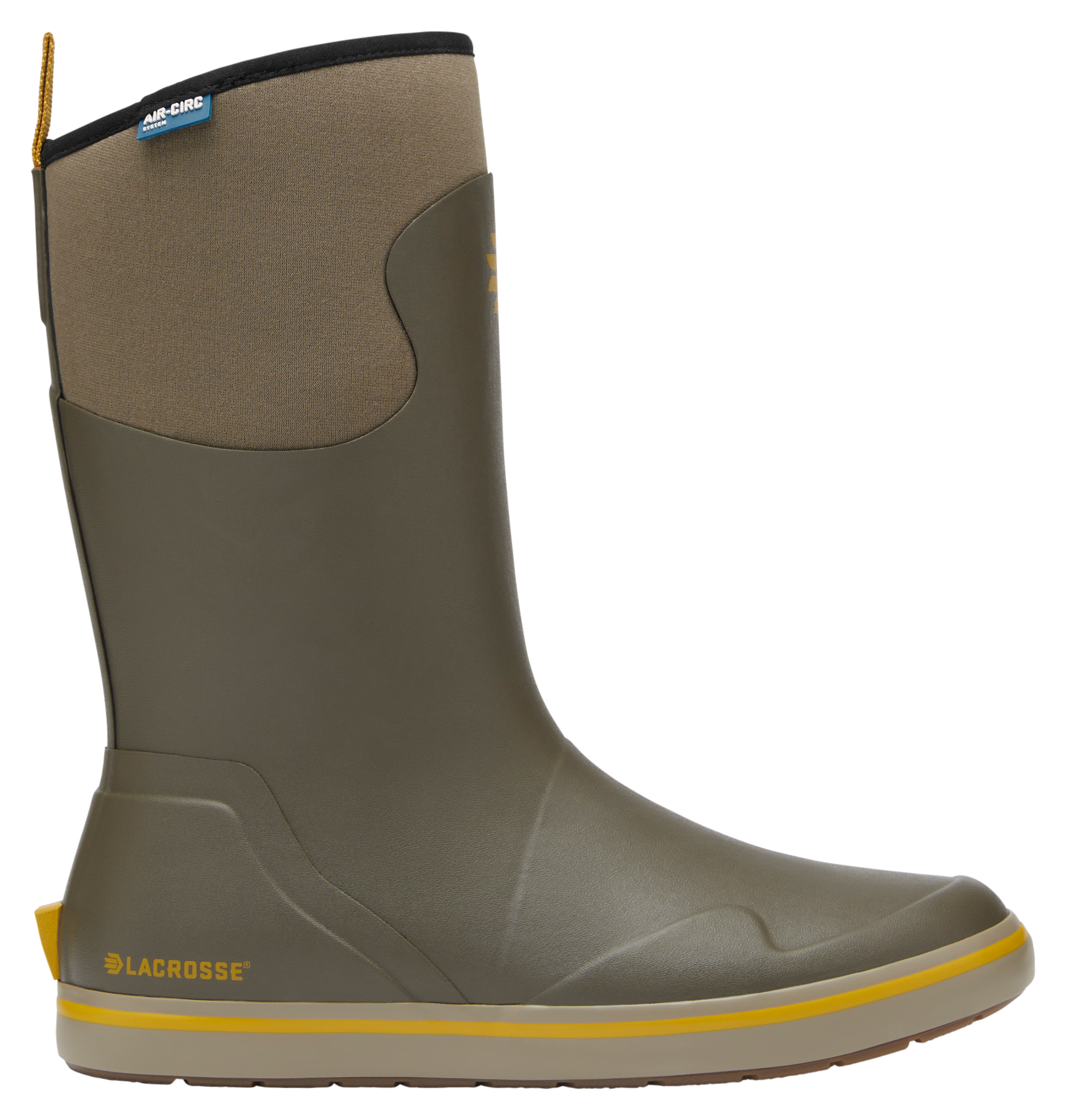 Image of "LaCrosse Alpha 12"" Deck Boots for Men - Major Brown - 10M"