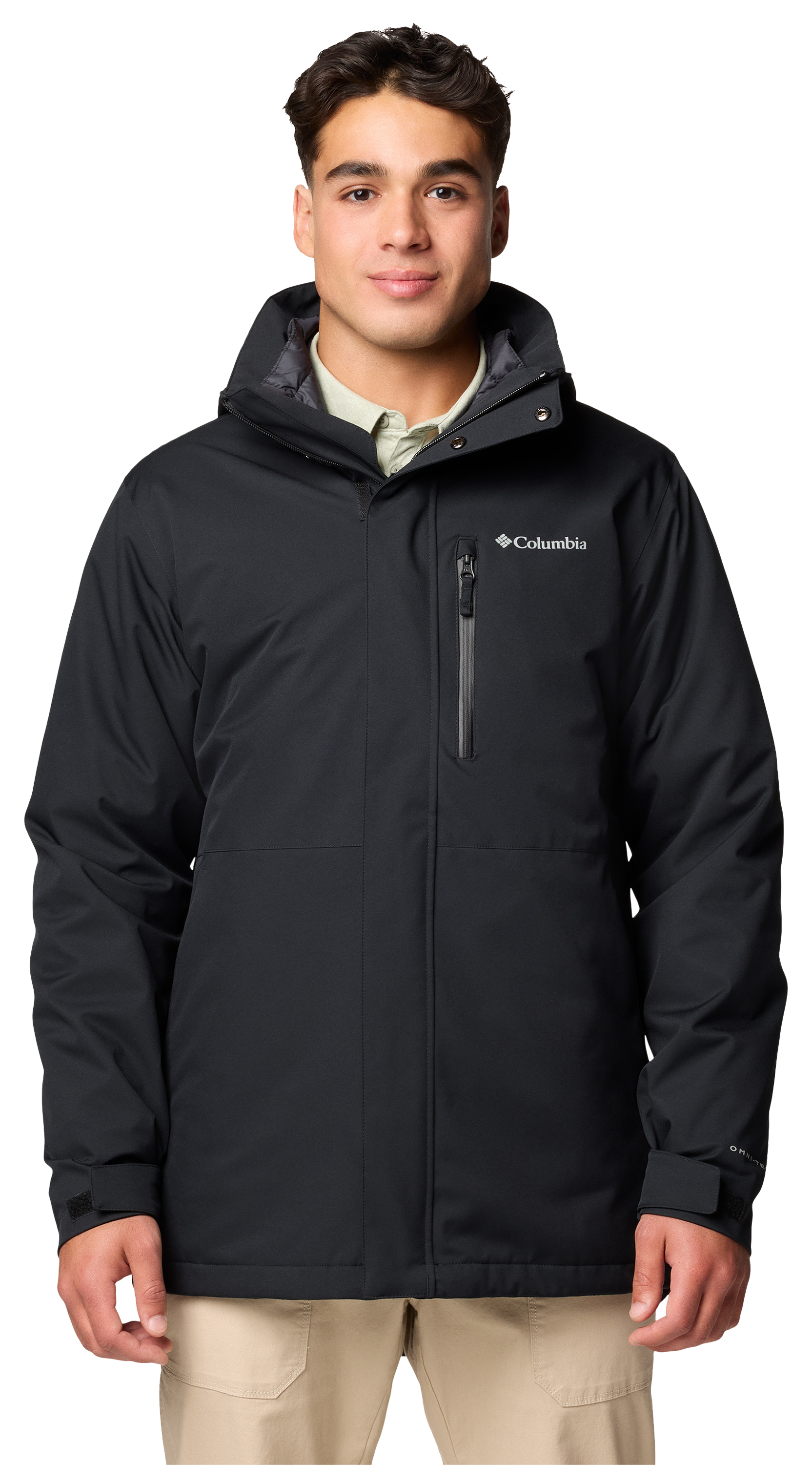 Image of Columbia Abiqua Falls Interchange Jacket for Men - Black - 5X