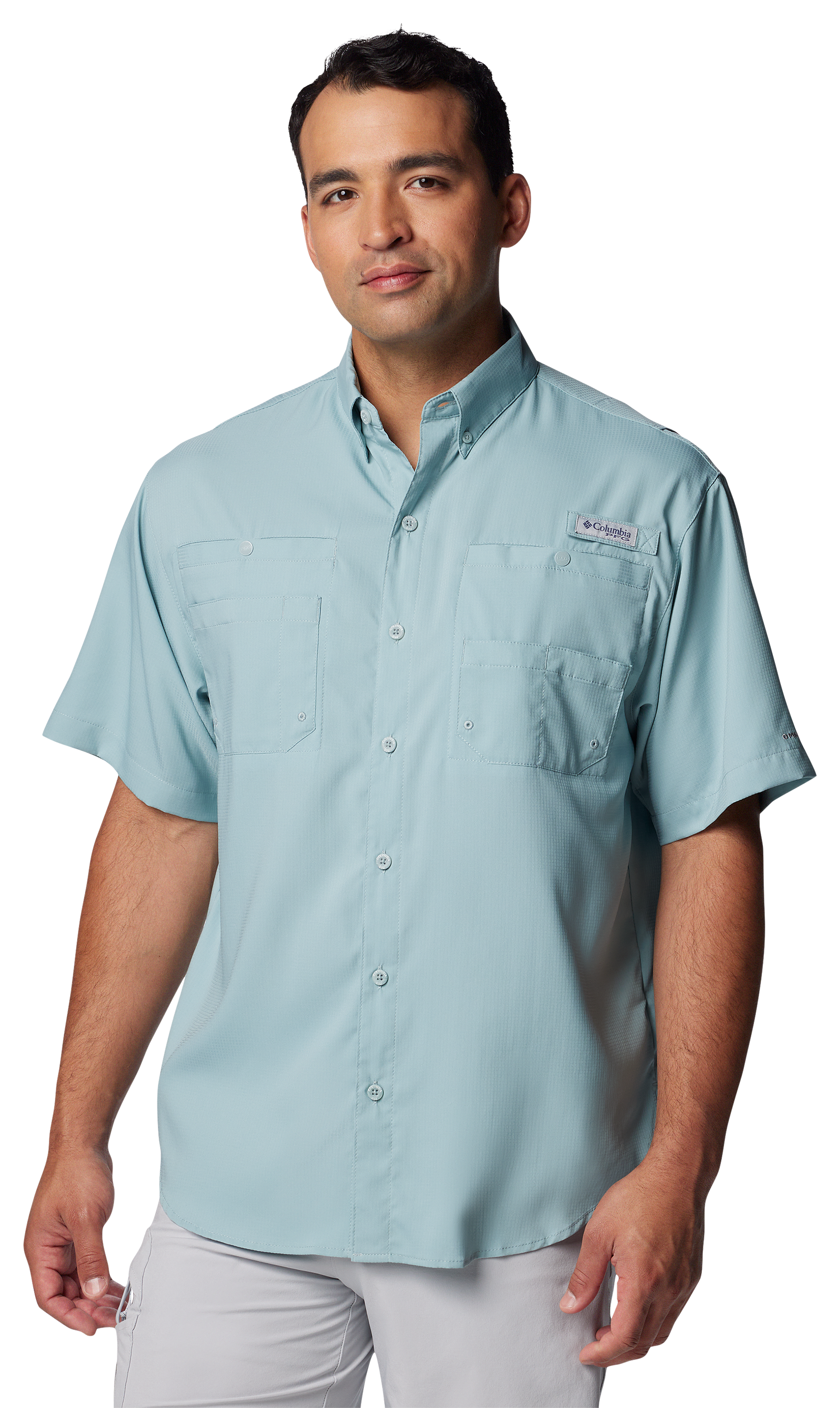 Columbia Tamiami II Short-Sleeve Shirt for Men - Crushed Blue - 1X