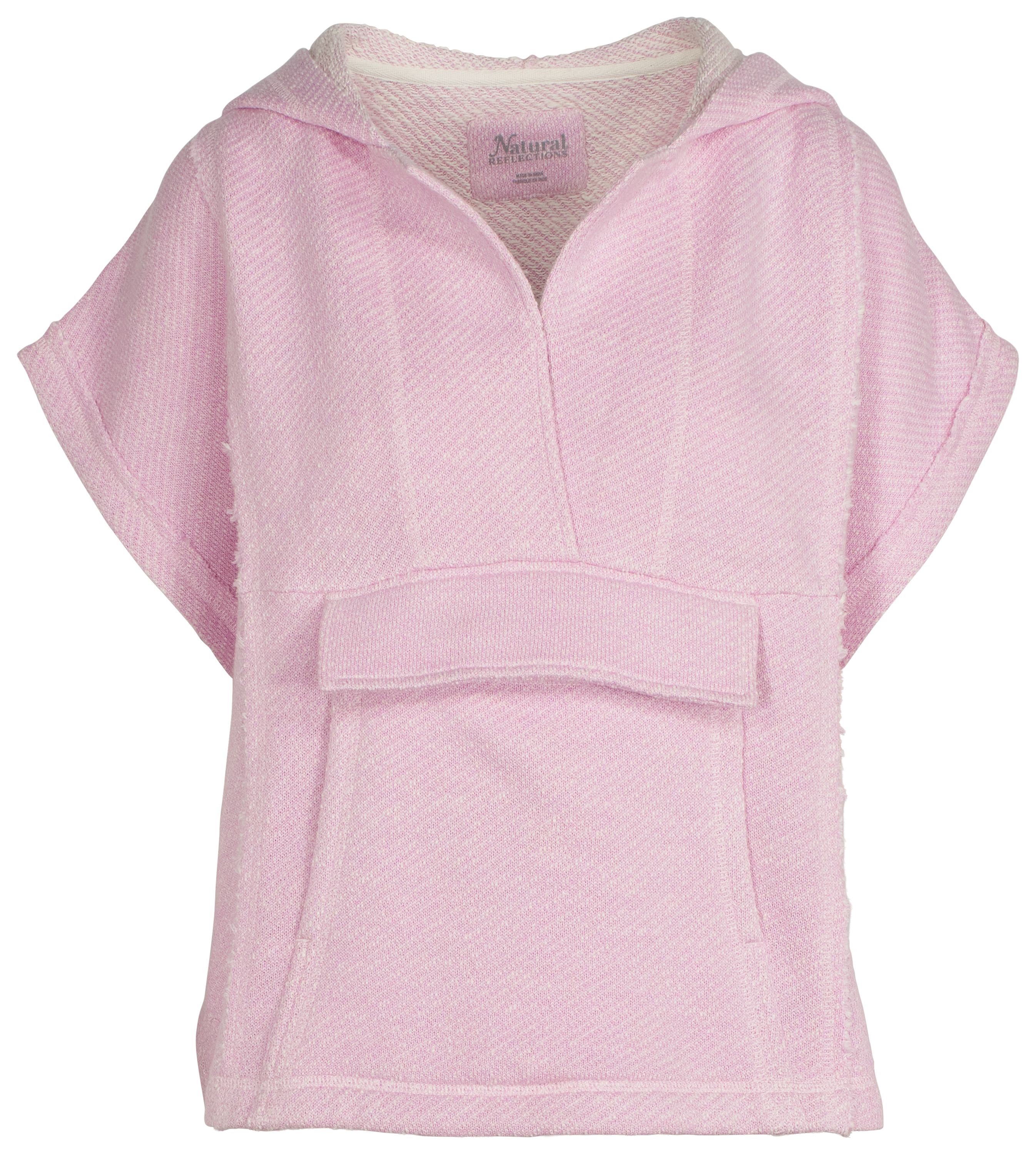 Image of Natural Reflections Breeze Knit Short-Sleeve Hoodie - Lilac Snow