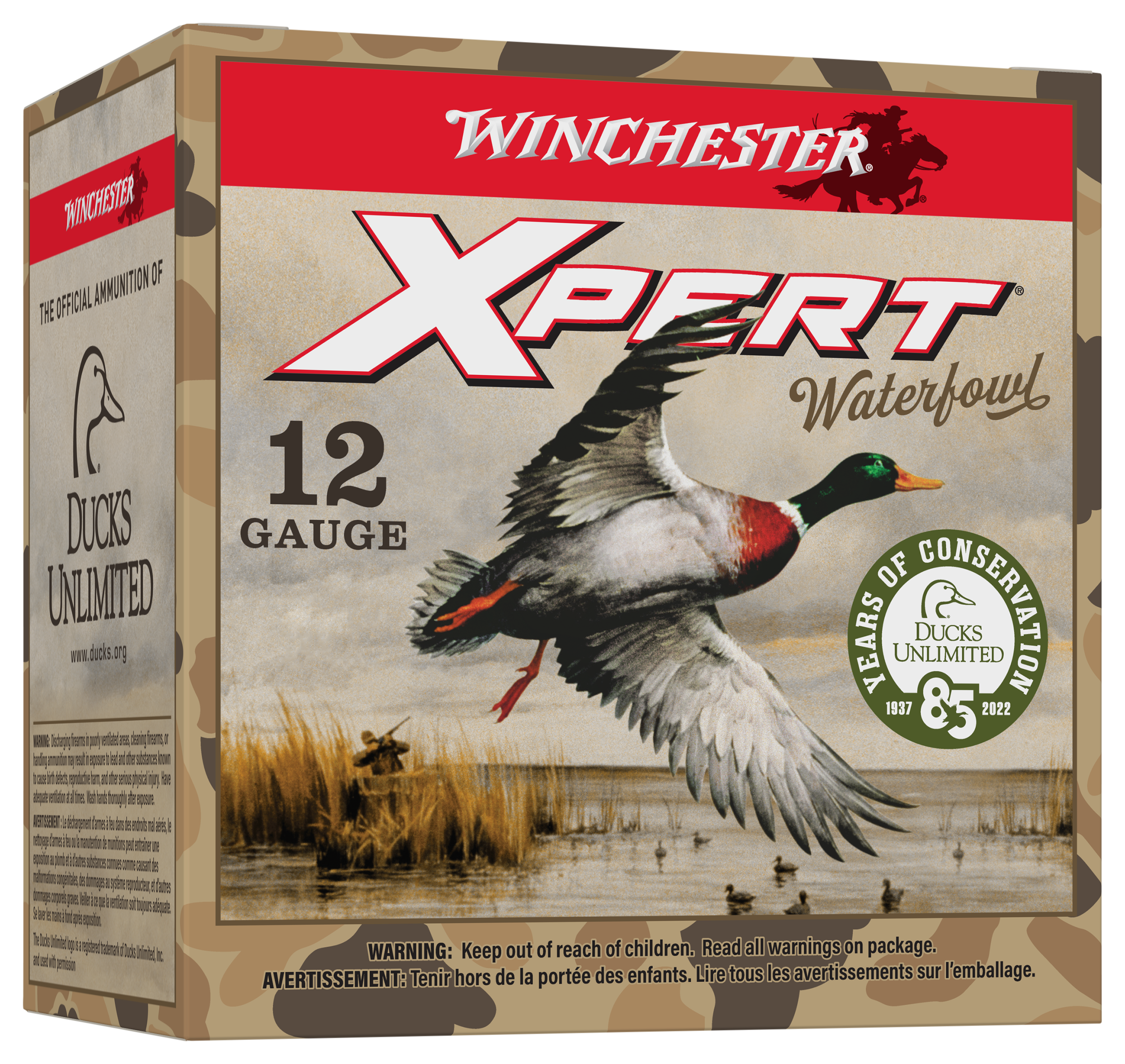Image of "Winchester Ducks Unlimited 85th Anniversary Xpert High-Velocity Steel 12-Ga. 3"" 1-1/4 oz. Shotshells - 25 Rounds"