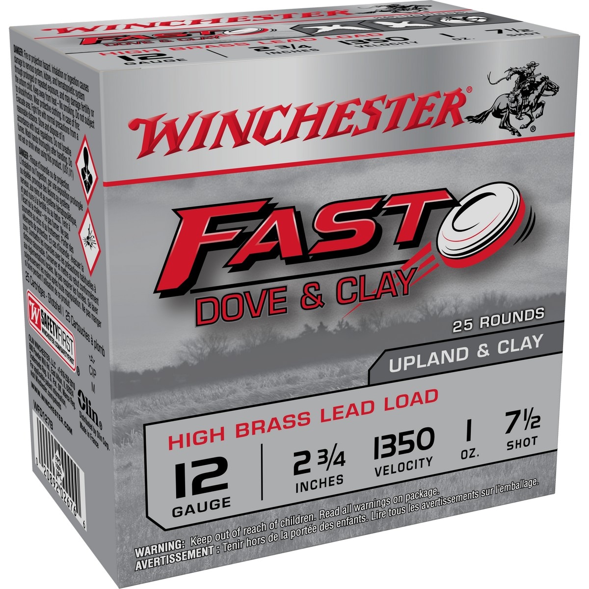 Winchester Fast Dove High Brass 12 Ga 2 3/4" 1 Oz Case 250 Rd - Winchester