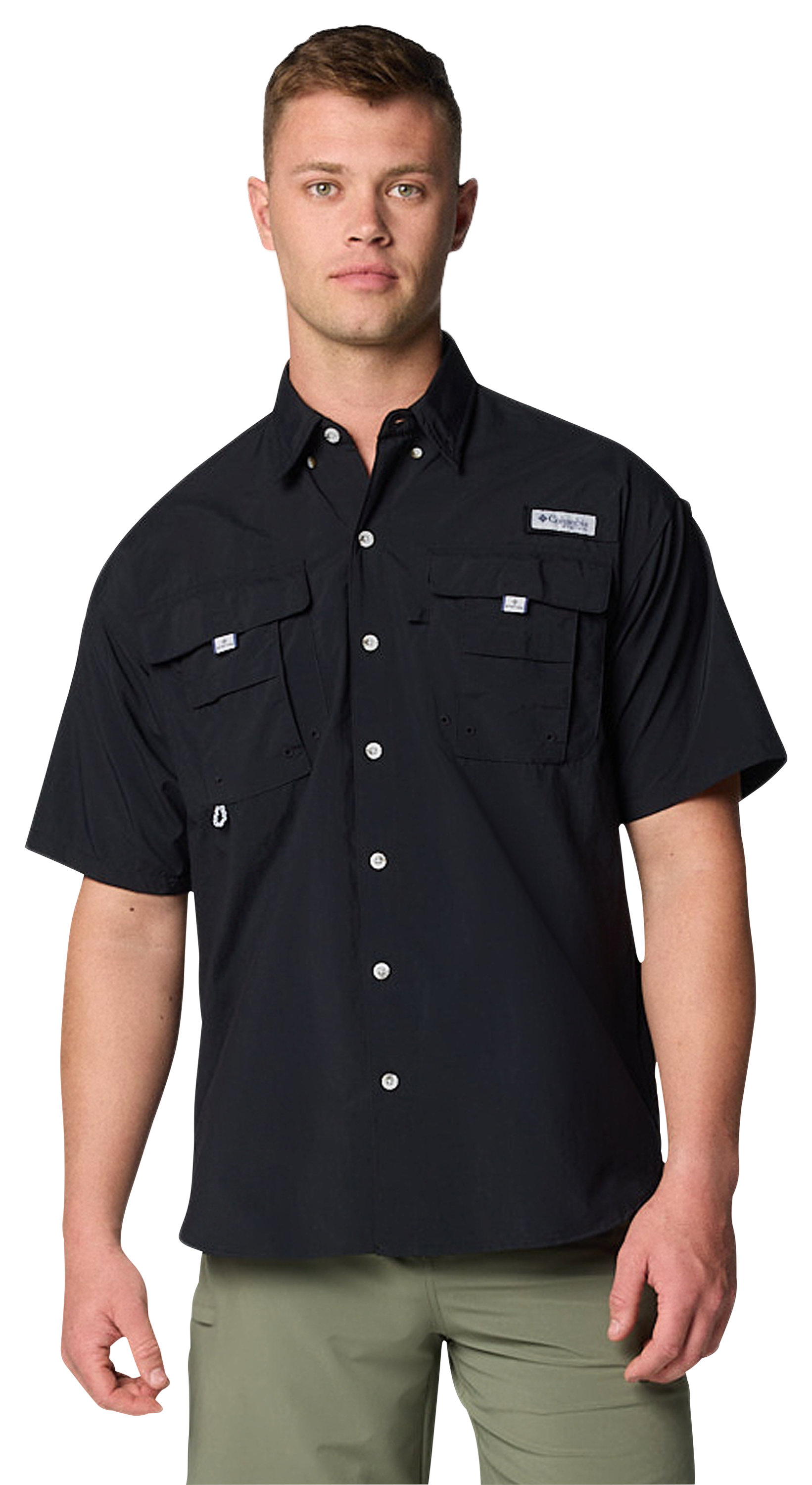Image of Columbia Bahama Short-Sleeve Shirt - Black - 5XT