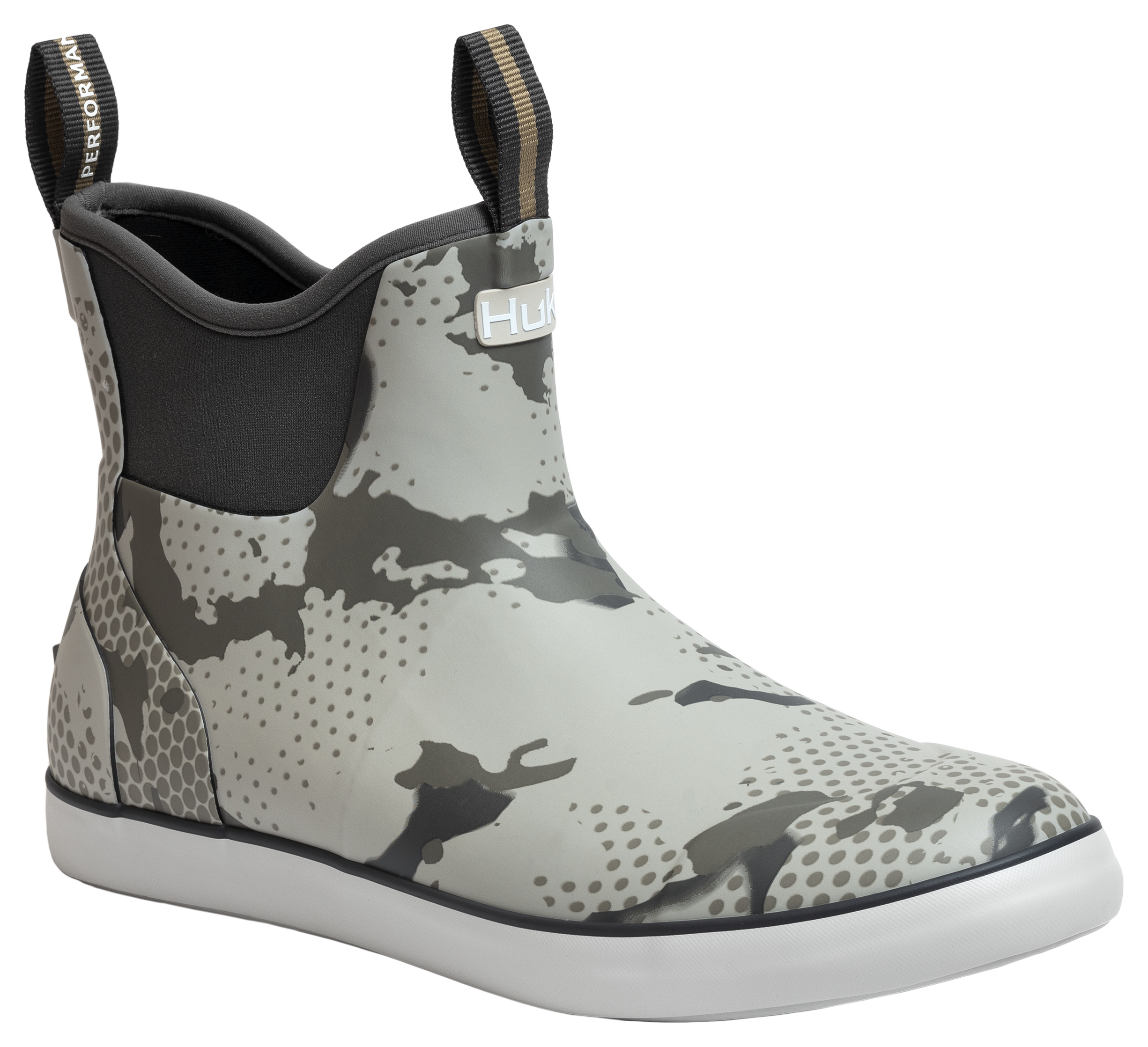 Image of Huk Rogue Wave Deck Boots for Men - Moss - 8M