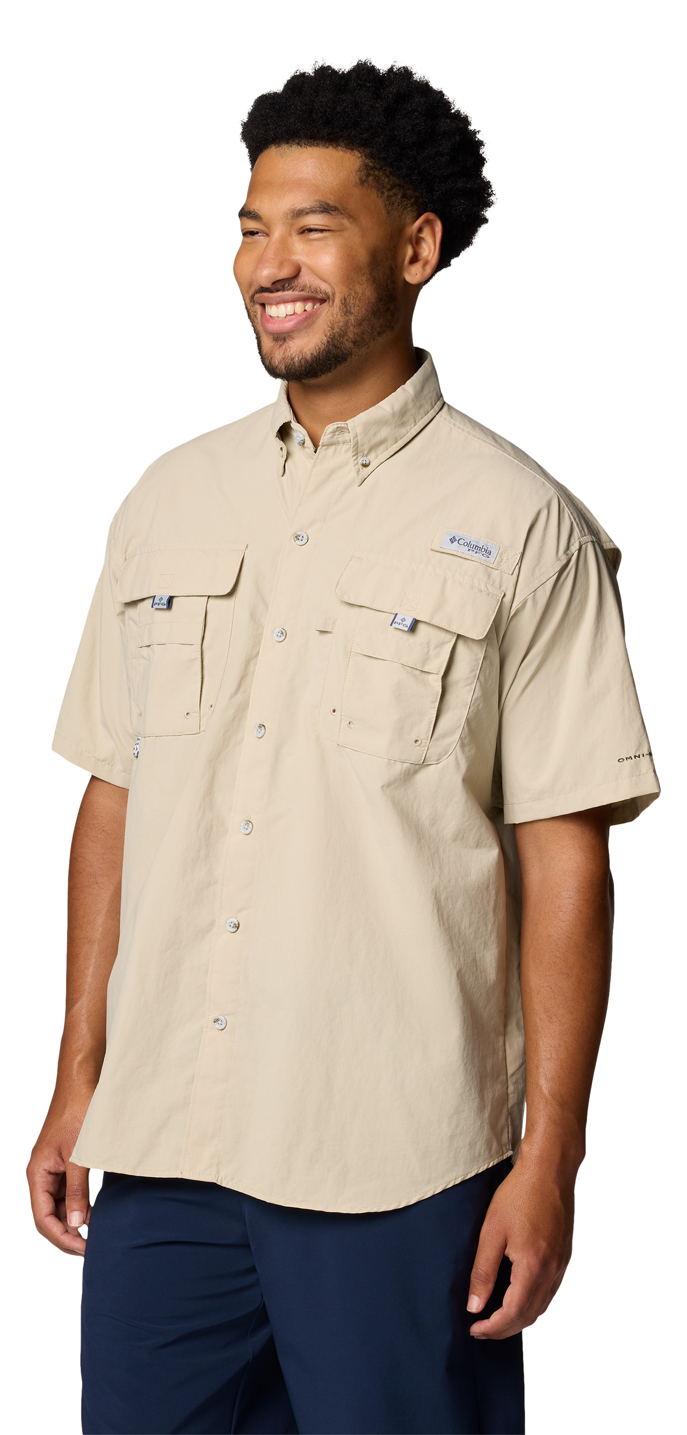 Image of Columbia Bahama Short-Sleeve Button-Down Shirt - Fossil