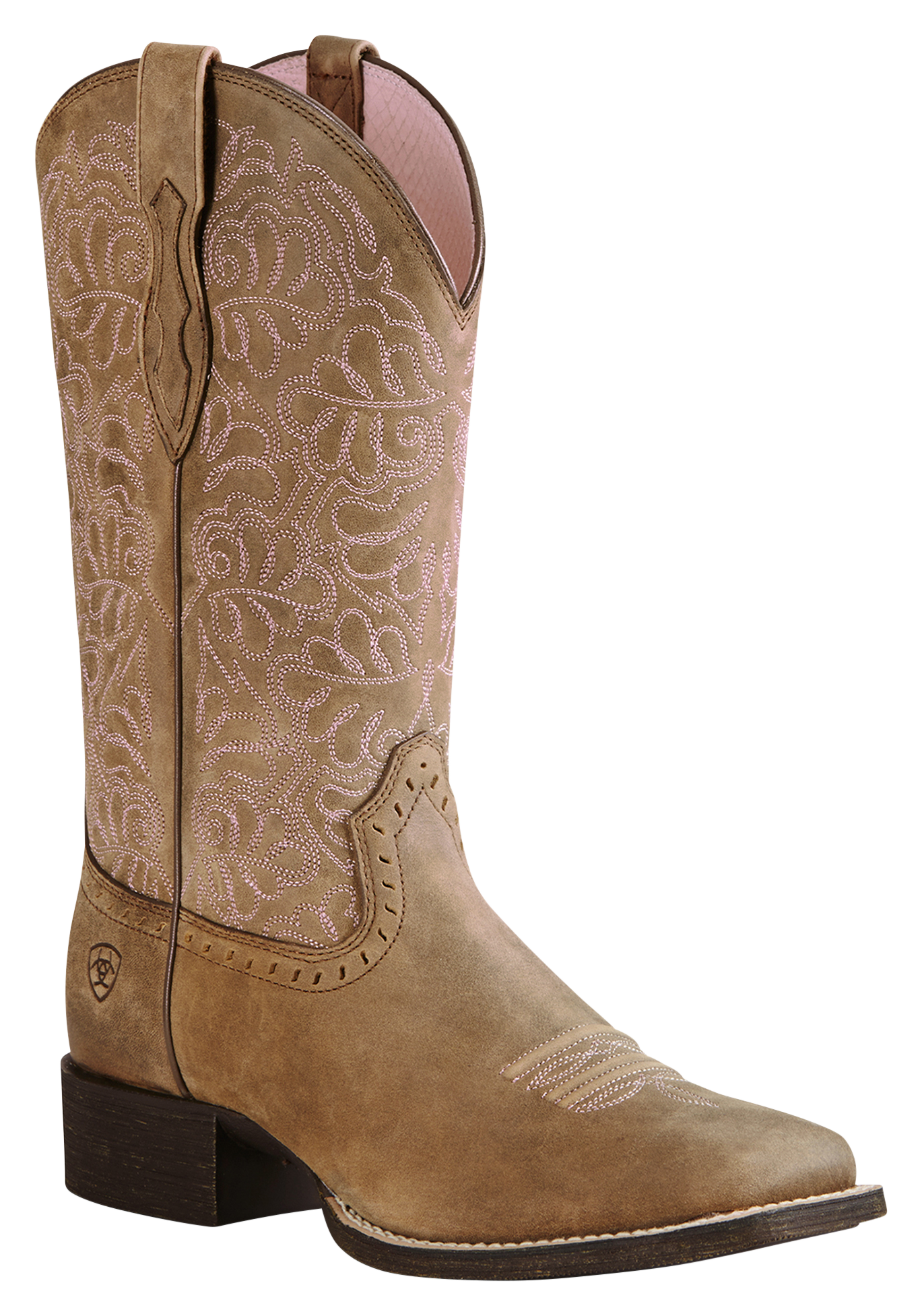 Image of Ariat Round Up Remuda Western Boots for Ladies - Brown Bomber - 7M
