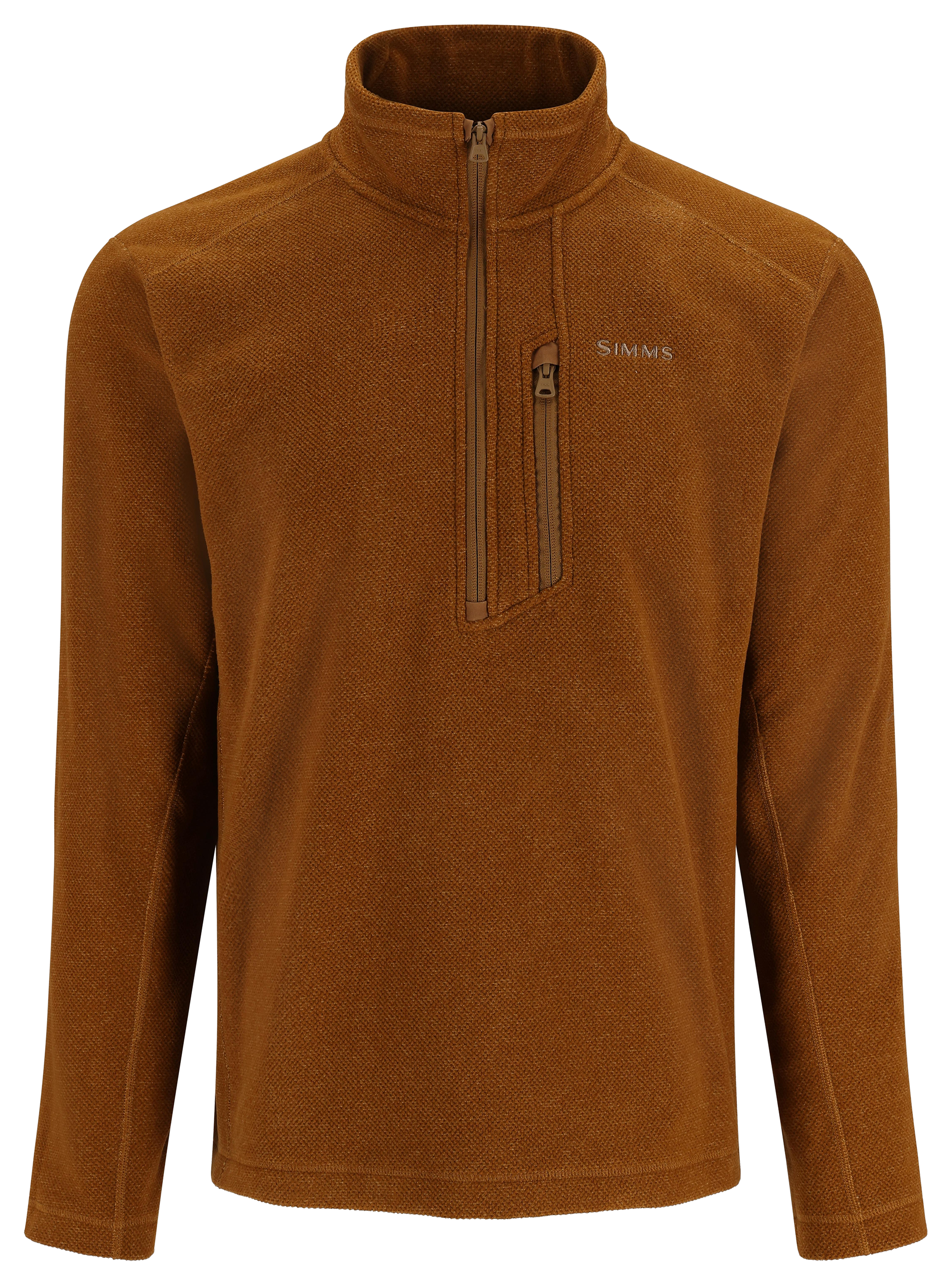 Image of Simms Rivershed Half-Zip Fleece Long-Sleeve Jacket for Men