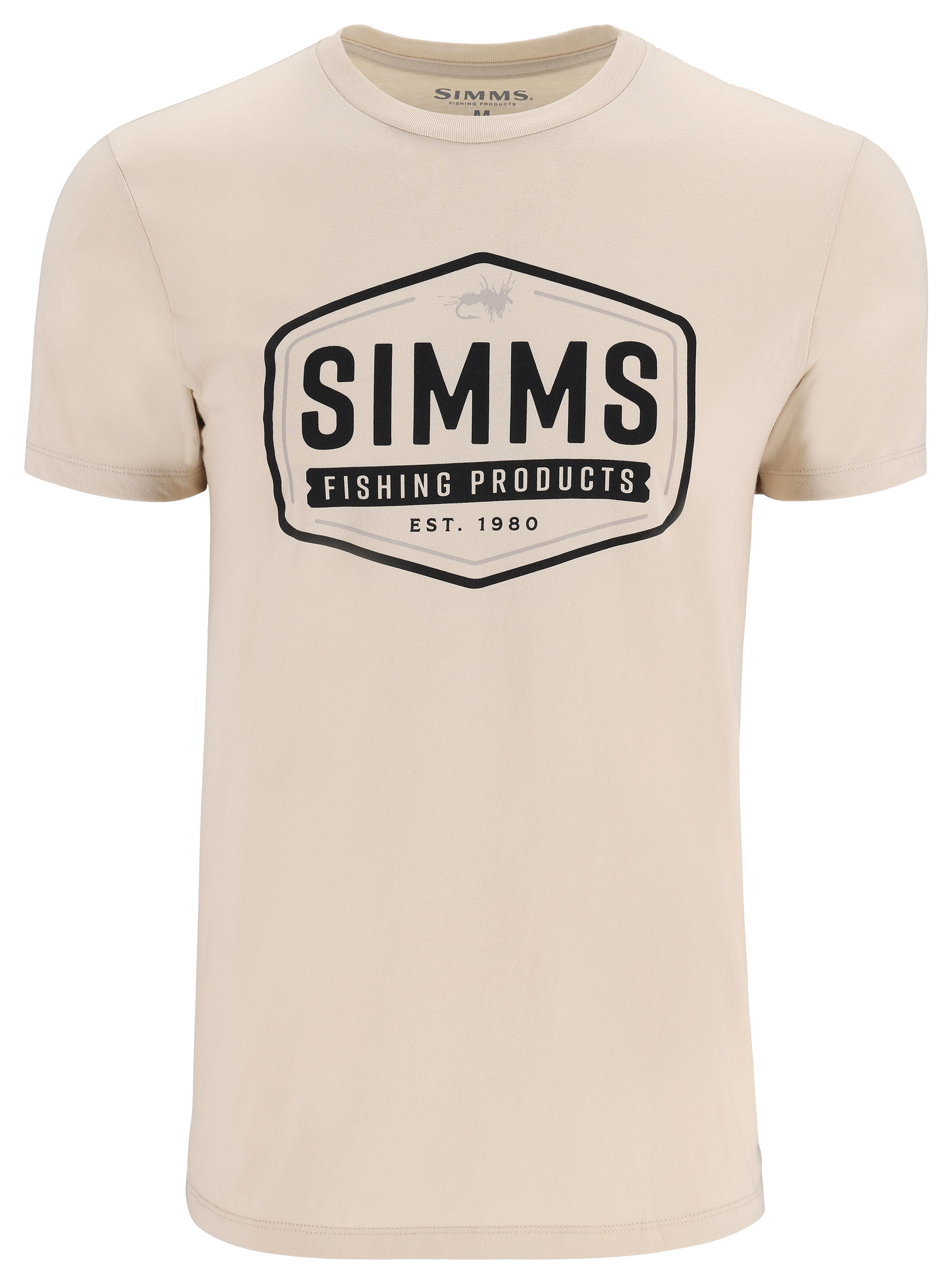 Image of Simms Fly Patch Short-Sleeve T-Shirt for Men - Natural - S