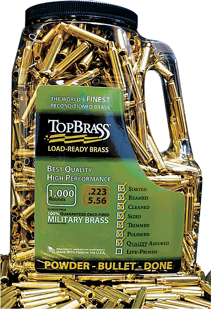 Top Brass Bulk Pistol Brass - 9mm - 1000 Count