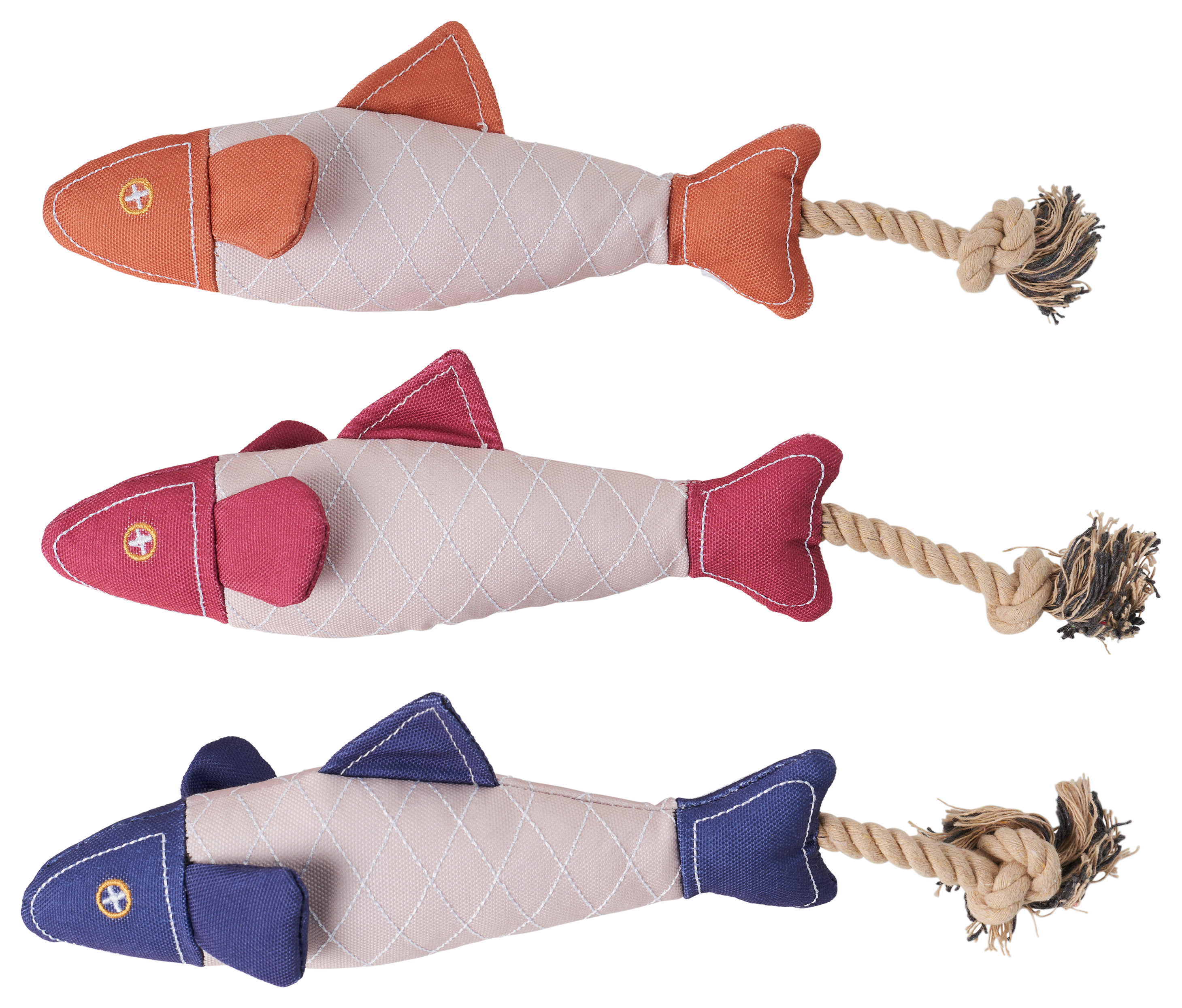 Image of Bass Pro Shops Plush Fish Dog Toy 3-Pack