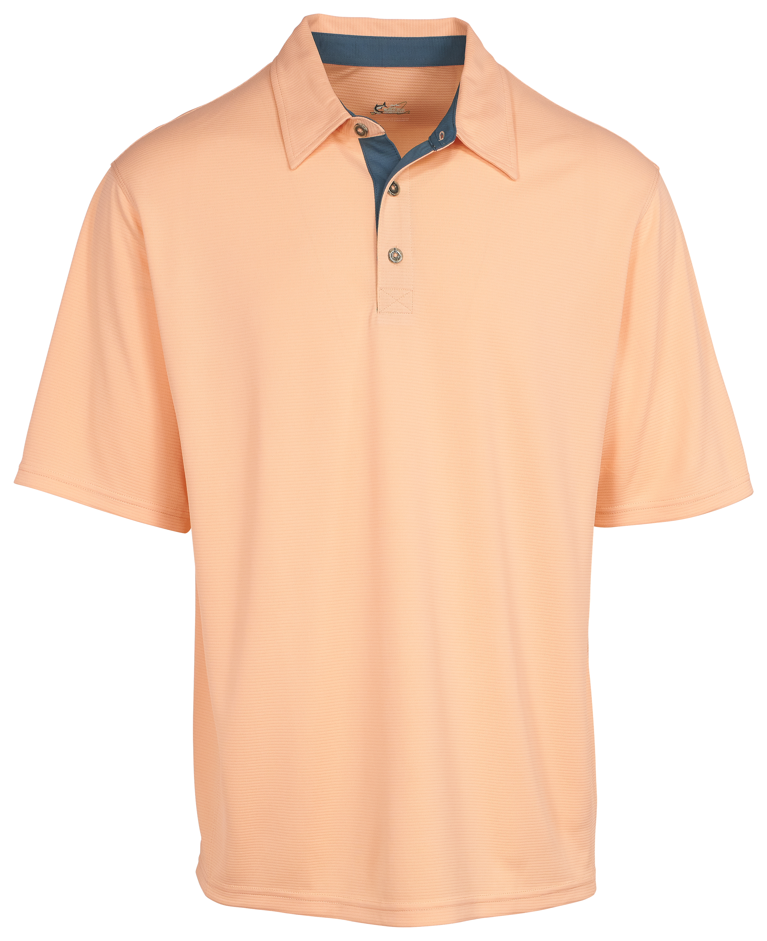 Image of World Wide Sportsman 3D Cool Short-Sleeve Polo - Apricot Ice