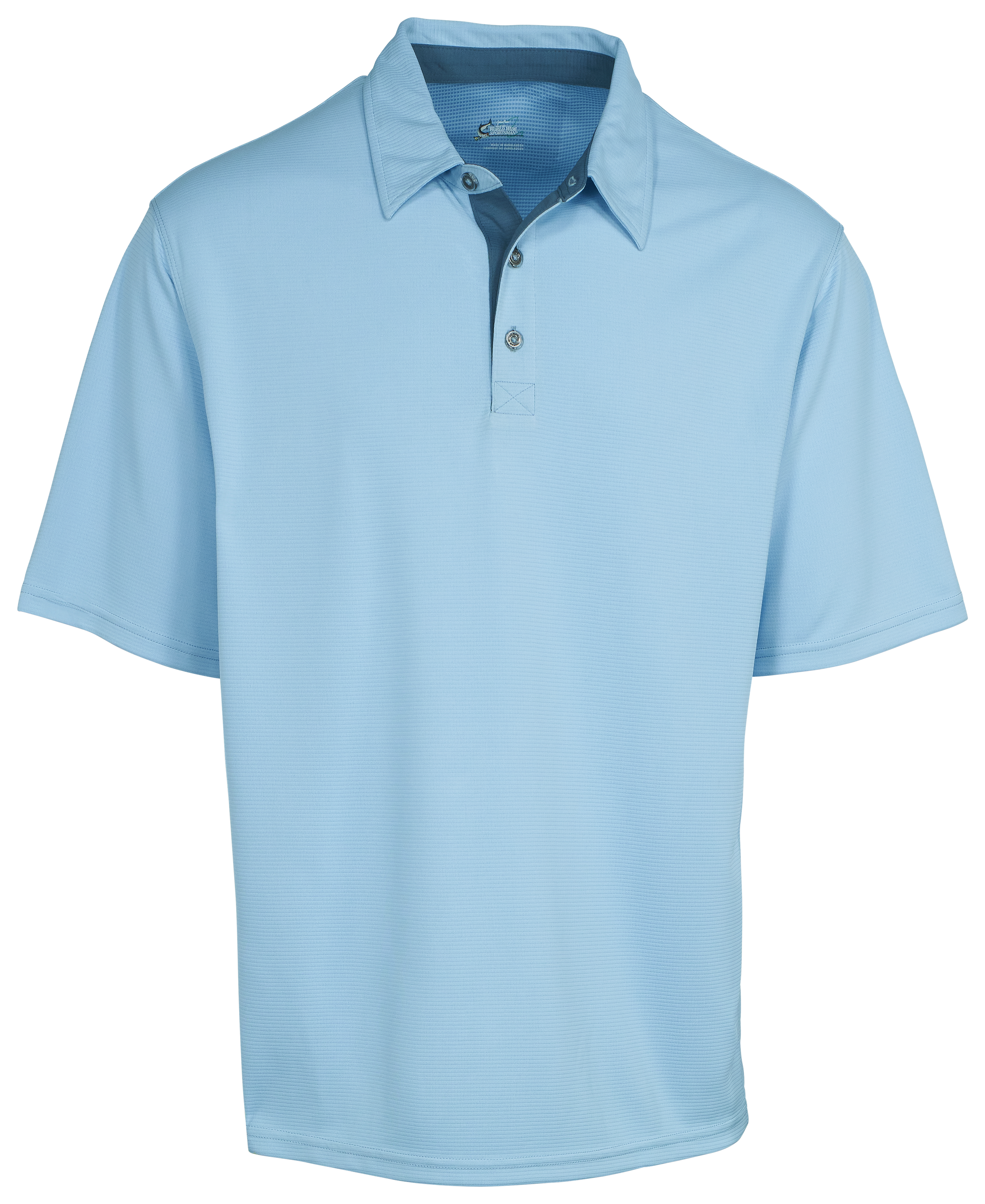 Image of World Wide Sportsman 3D Cool Short-Sleeve Polo for Men - Blue Bell - XL