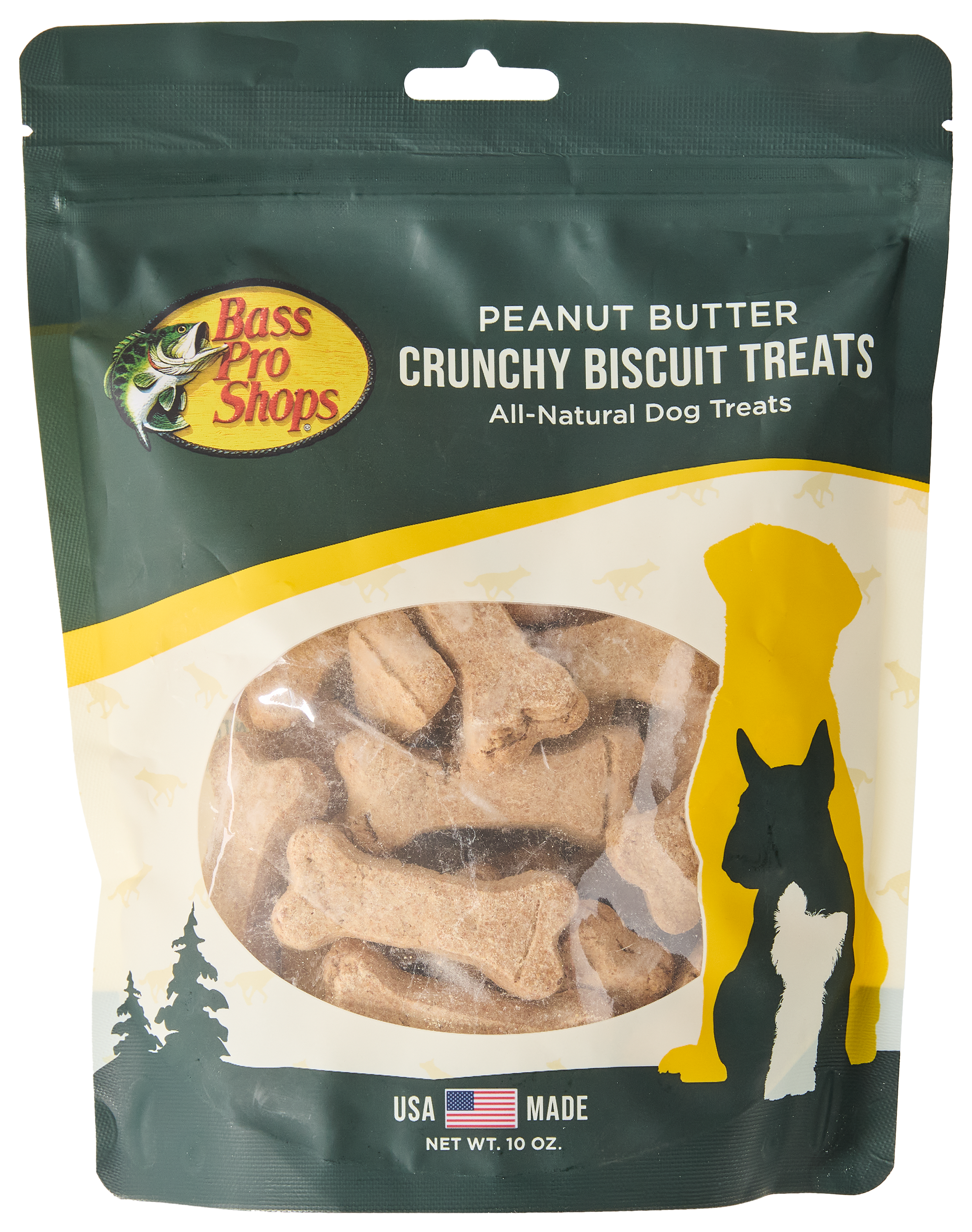 Bass Pro Shops Crunchy Biscuit Dog Treats - Peanut Butter - 10 oz.