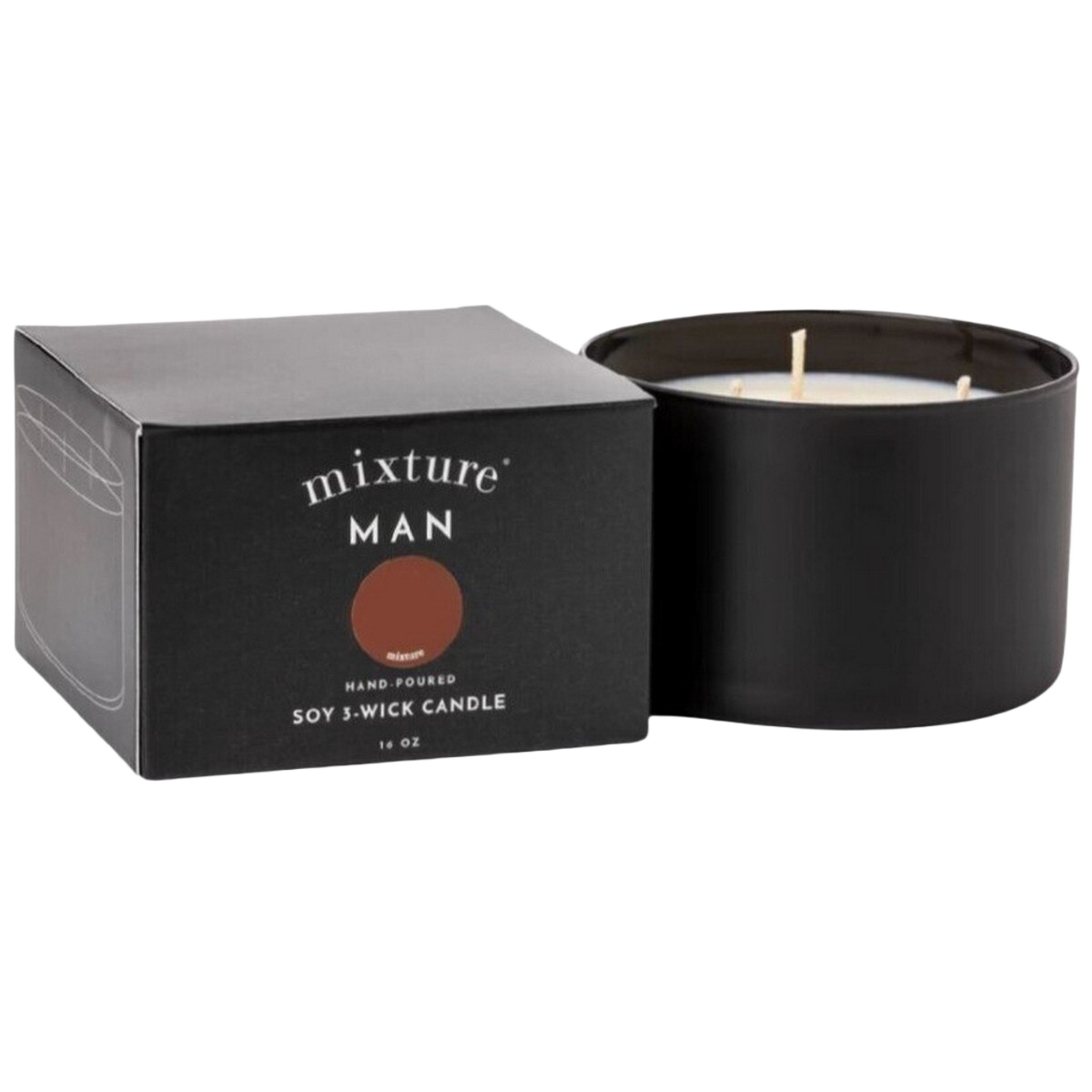 Image of Mixture Man 16oz 3 Wick Candle
