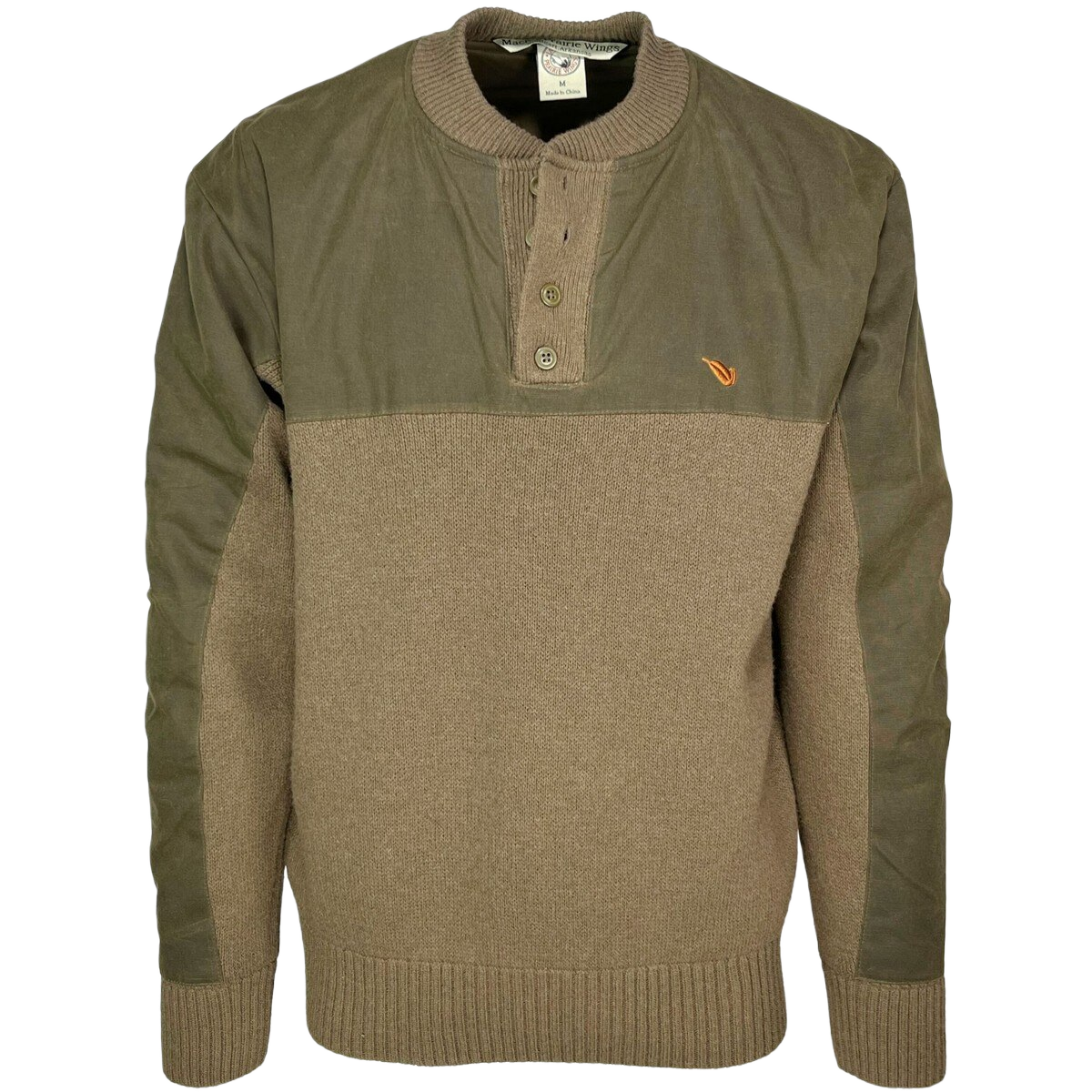 Image of MPW Refuge Wind Tamer Wool Quarter Button Sweater - Spruce - XL