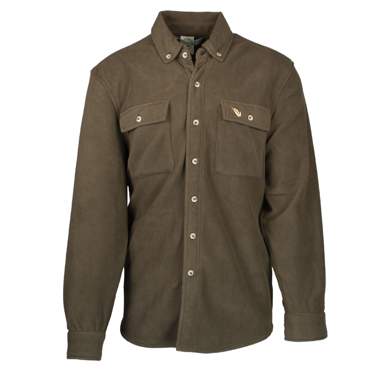 Image of MPW Early Bird 7-Button Fleece Shirt - Brown - L