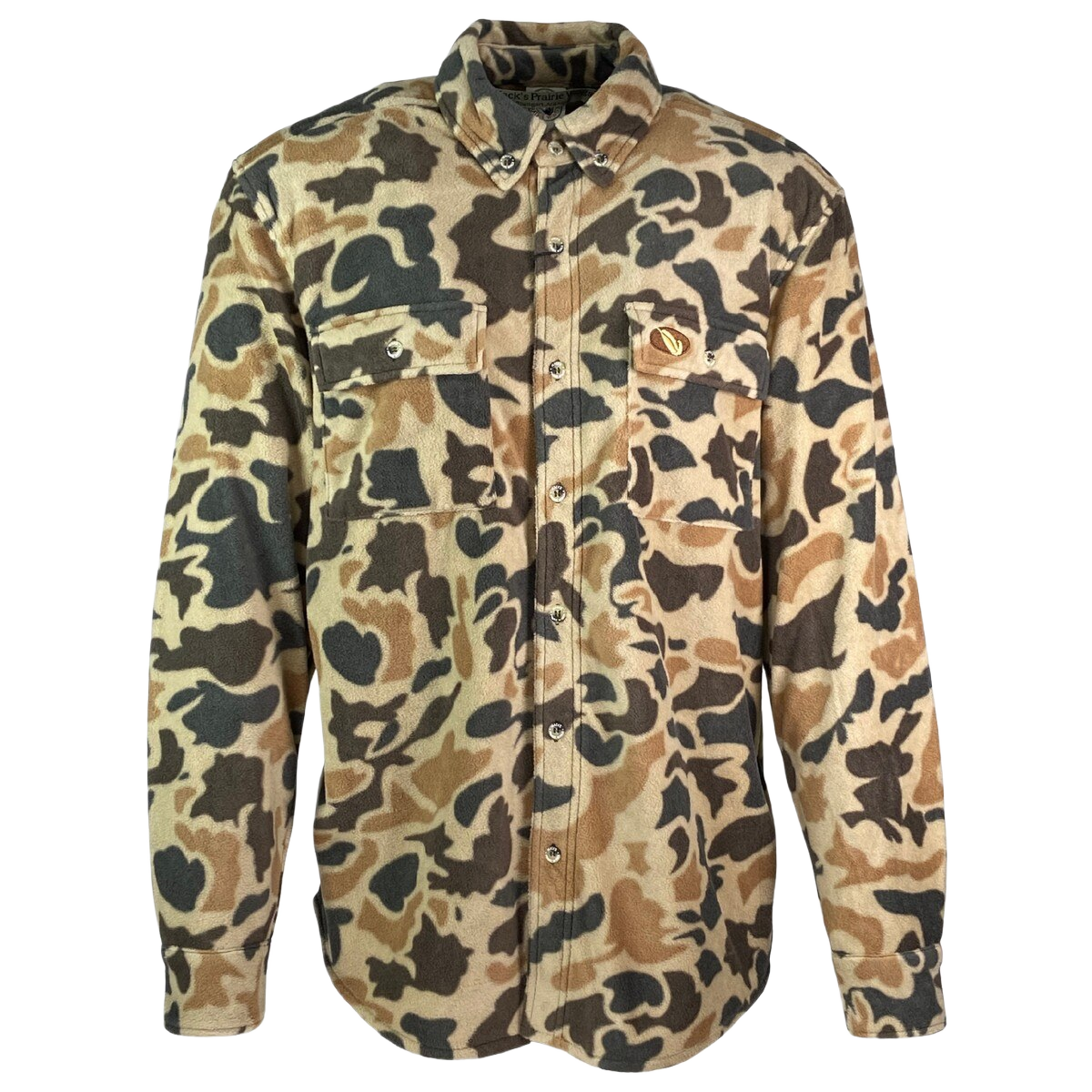 Image of MPW Early Bird 7-Button Fleece Shirt - Old School Camo - L