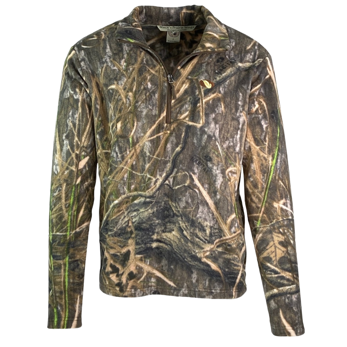 Image of MPW Mens Early Bird Quarter Zip Fleece Pullover - Mossy Oak Blades Habitat - 2XL