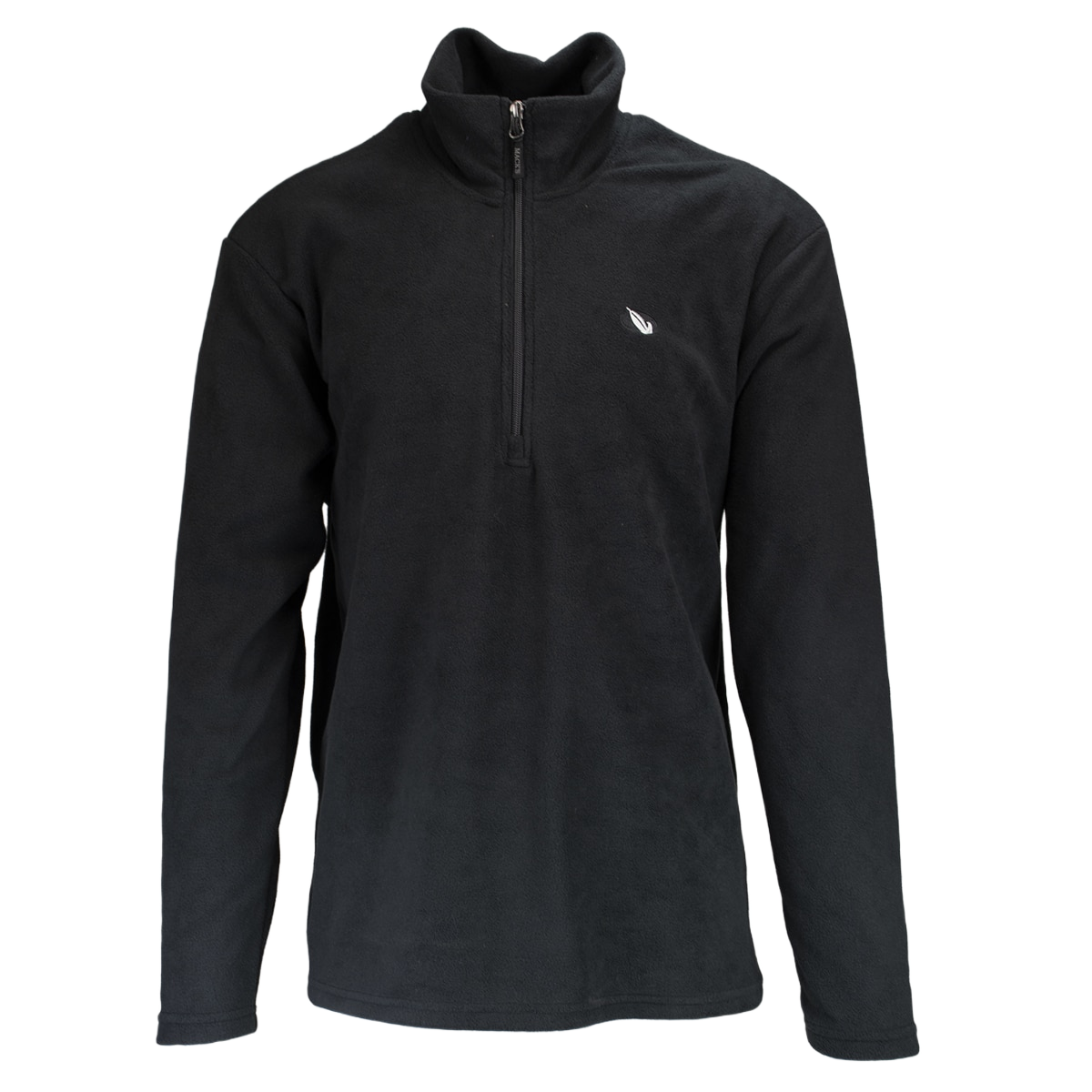 Image of MPW Mens Early Bird Quarter Zip Fleece Pullover - Black - M