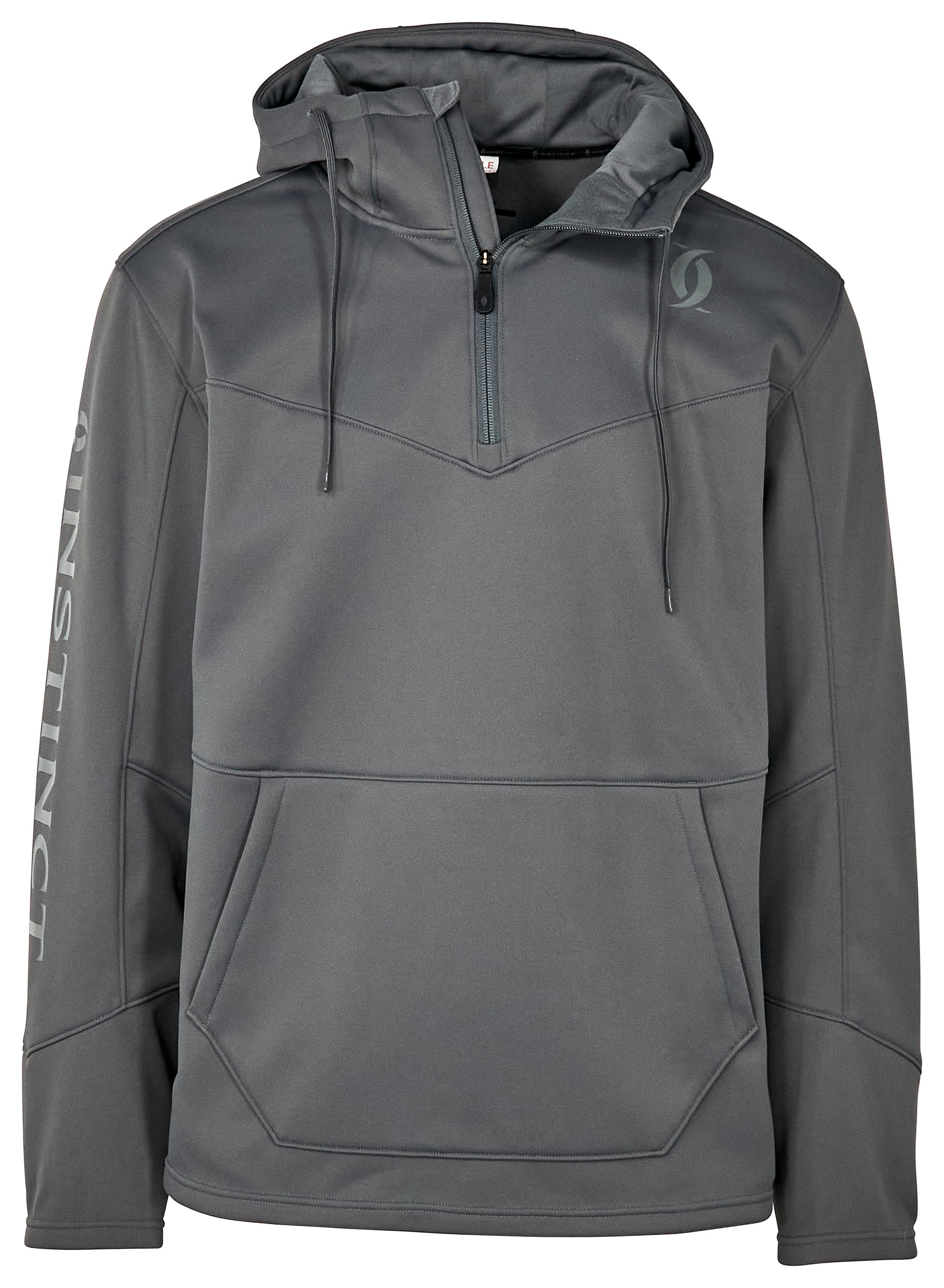 Image of Cabela's Instinct Logo Quarter-Zip Hoodie - Flint