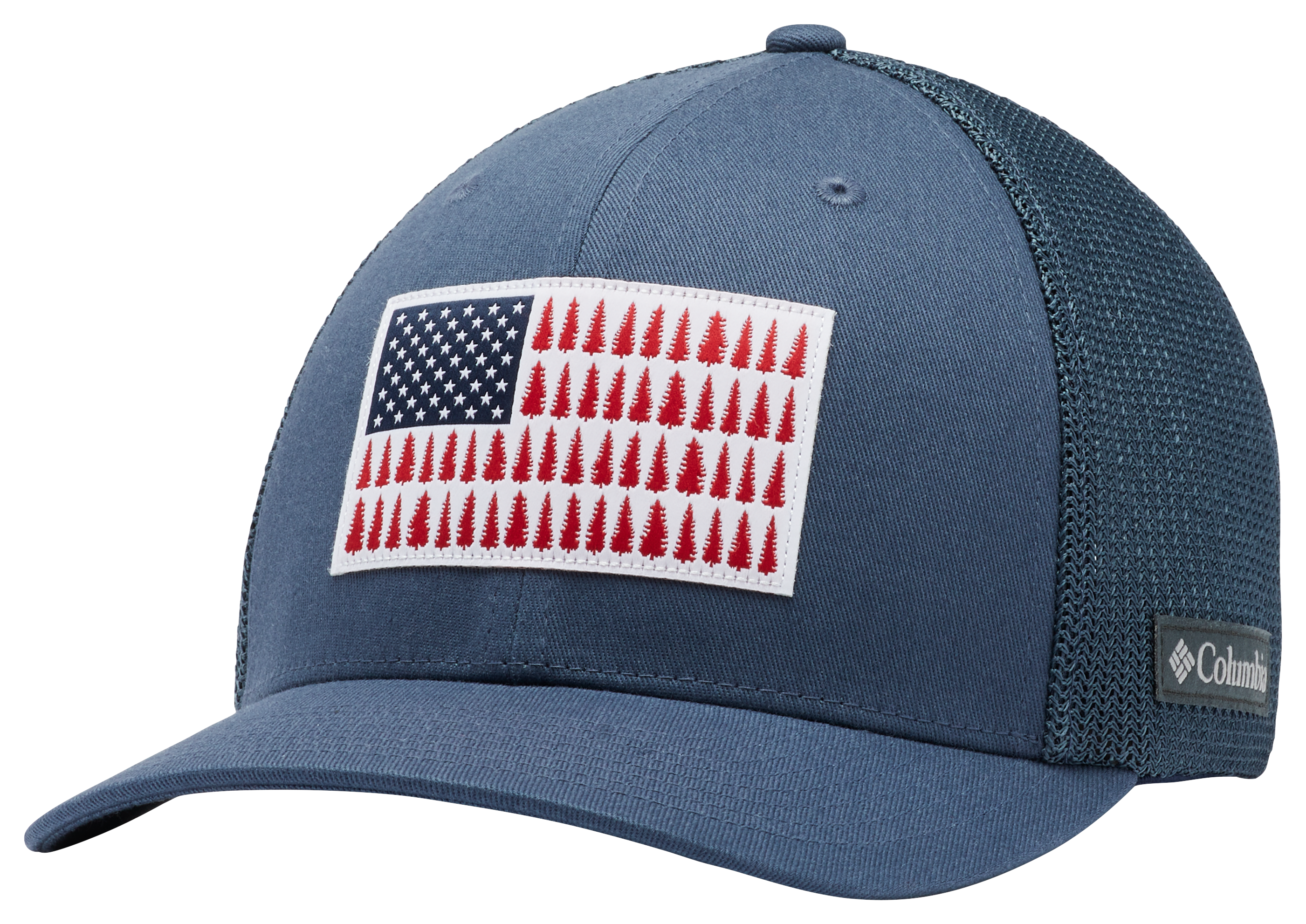 Image of Columbia Mesh Tree Flag Ball Cap - Dark Mountain - XXL