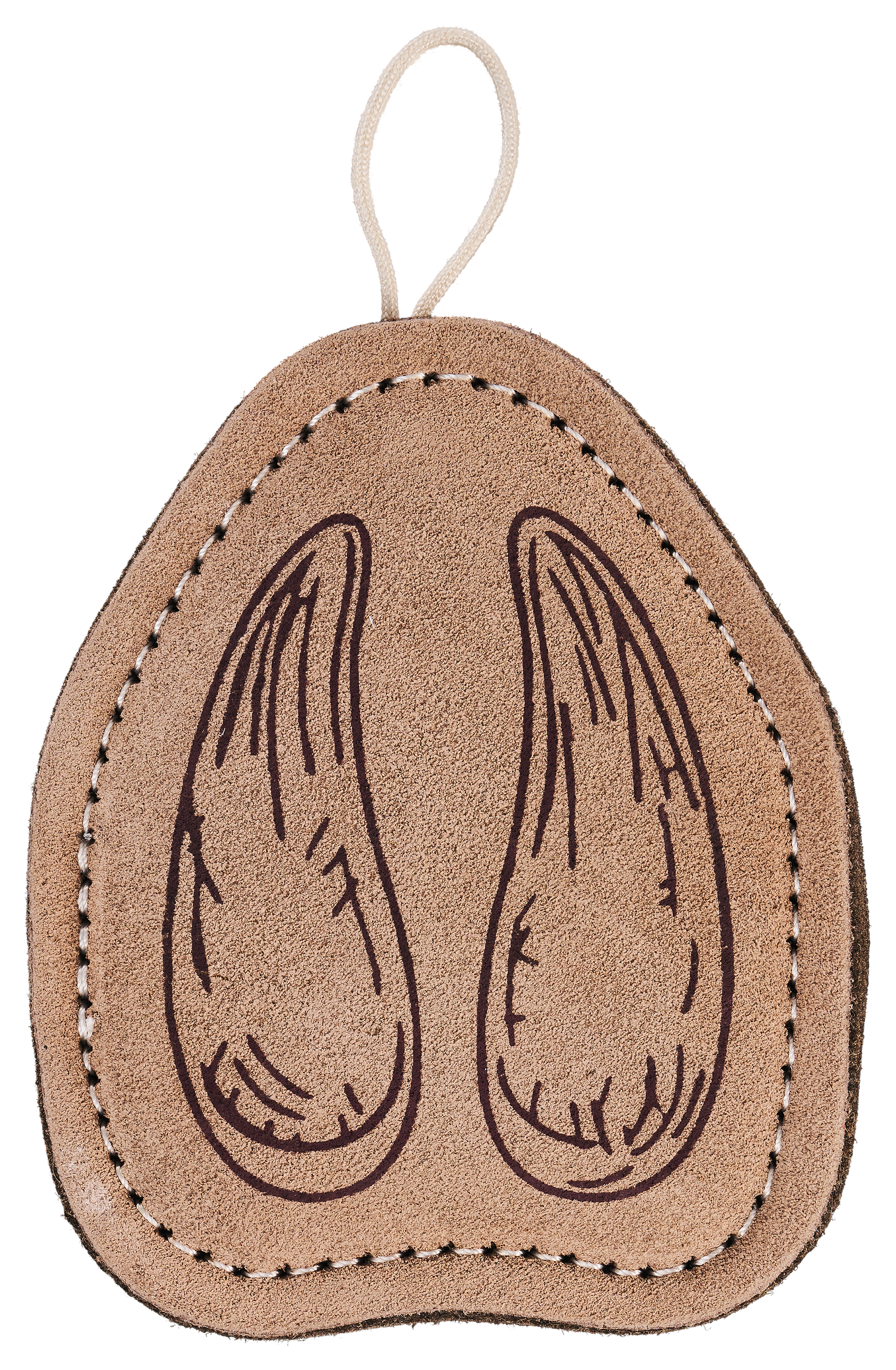 Image of Bass Pro Shops Leather Wool Deer Print Dog Chew Toy