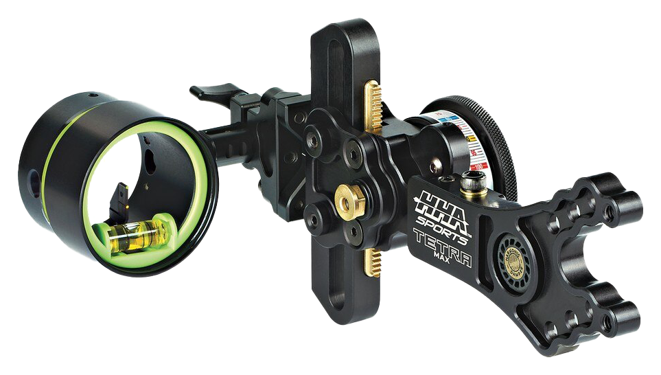 Image of "HHA Tetra Max RYZ 2519 w/.019 2 pin 1 5/8"" Bow Sight Yellow 2nd Pin Right Hand"