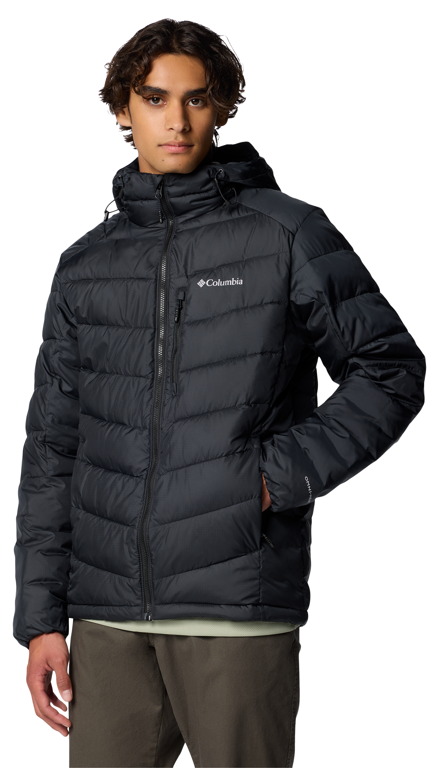 Image of Columbia Labyrinth Loop II Hooded Jacket for Men - Black - 3XT