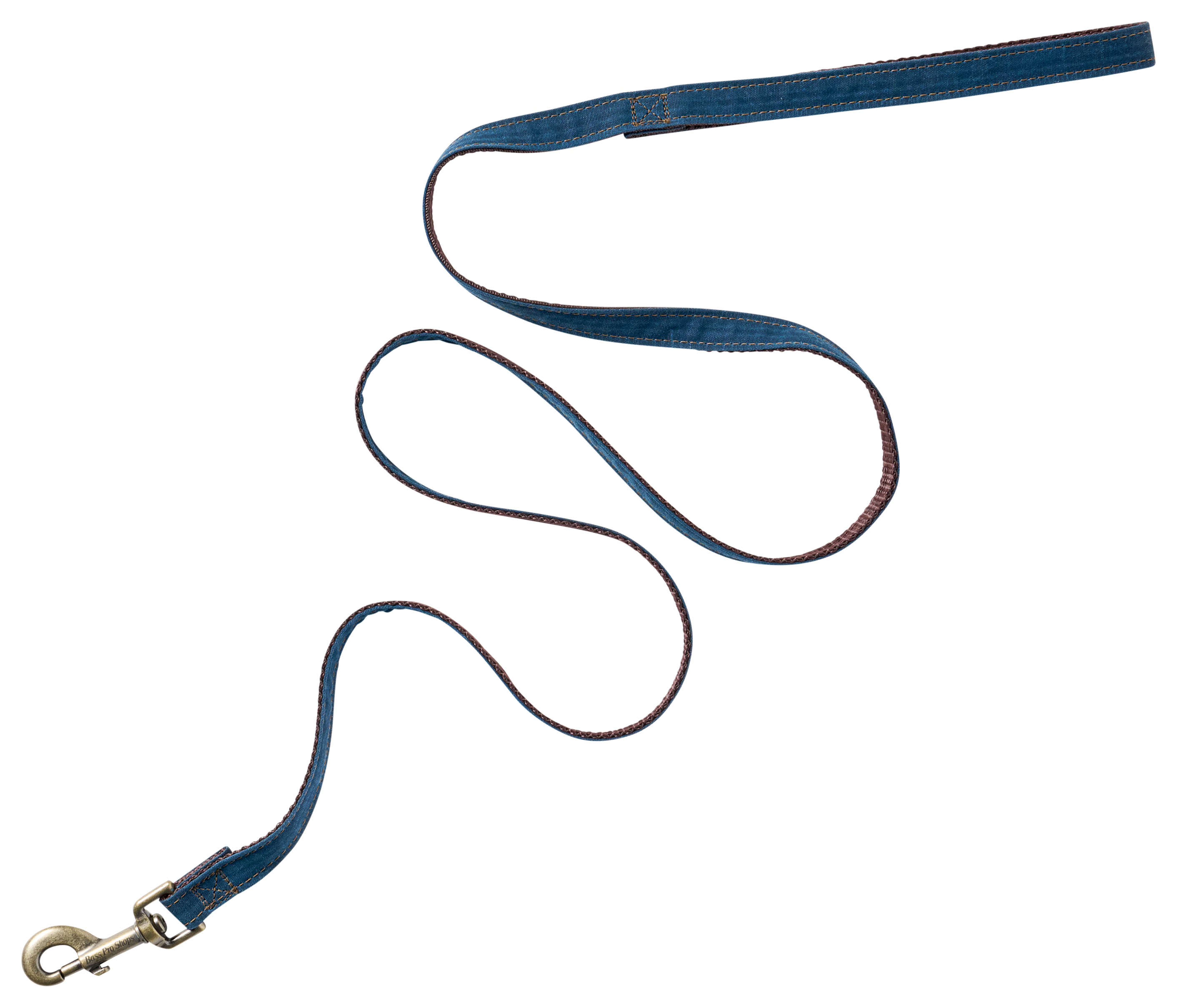 Image of Bass Pro Shops Waxed Canvas Dog Leash - Blue