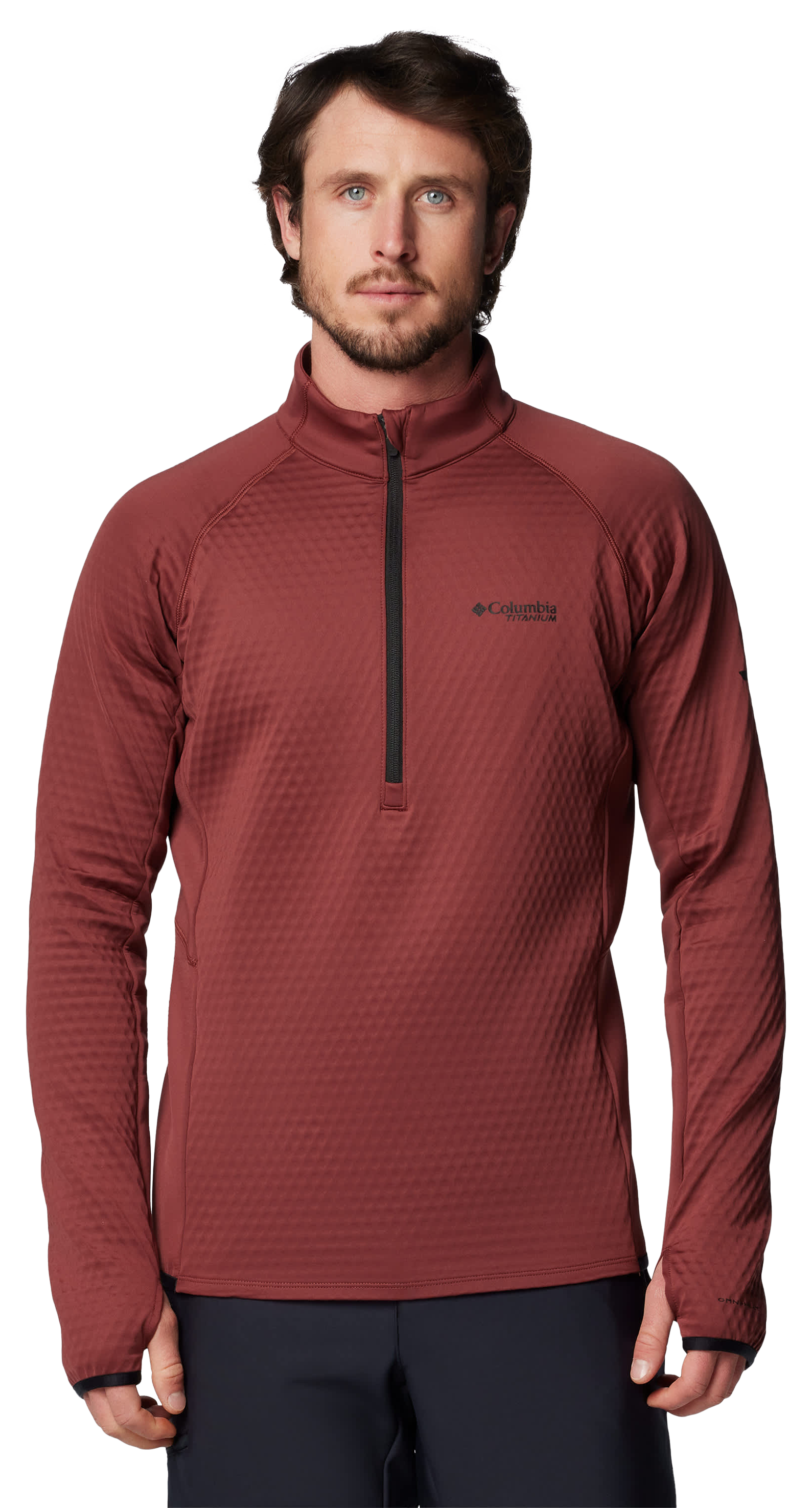 Columbia Crystal Leaf Omni-Heat Helix Half-Zip Long-Sleeve Pullover for Men