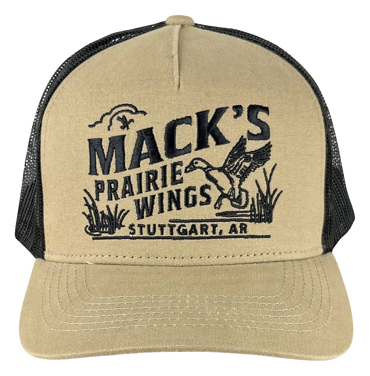 Image of Mack's Prairie Wings Embroidered Mesh-Back Cap - Tan