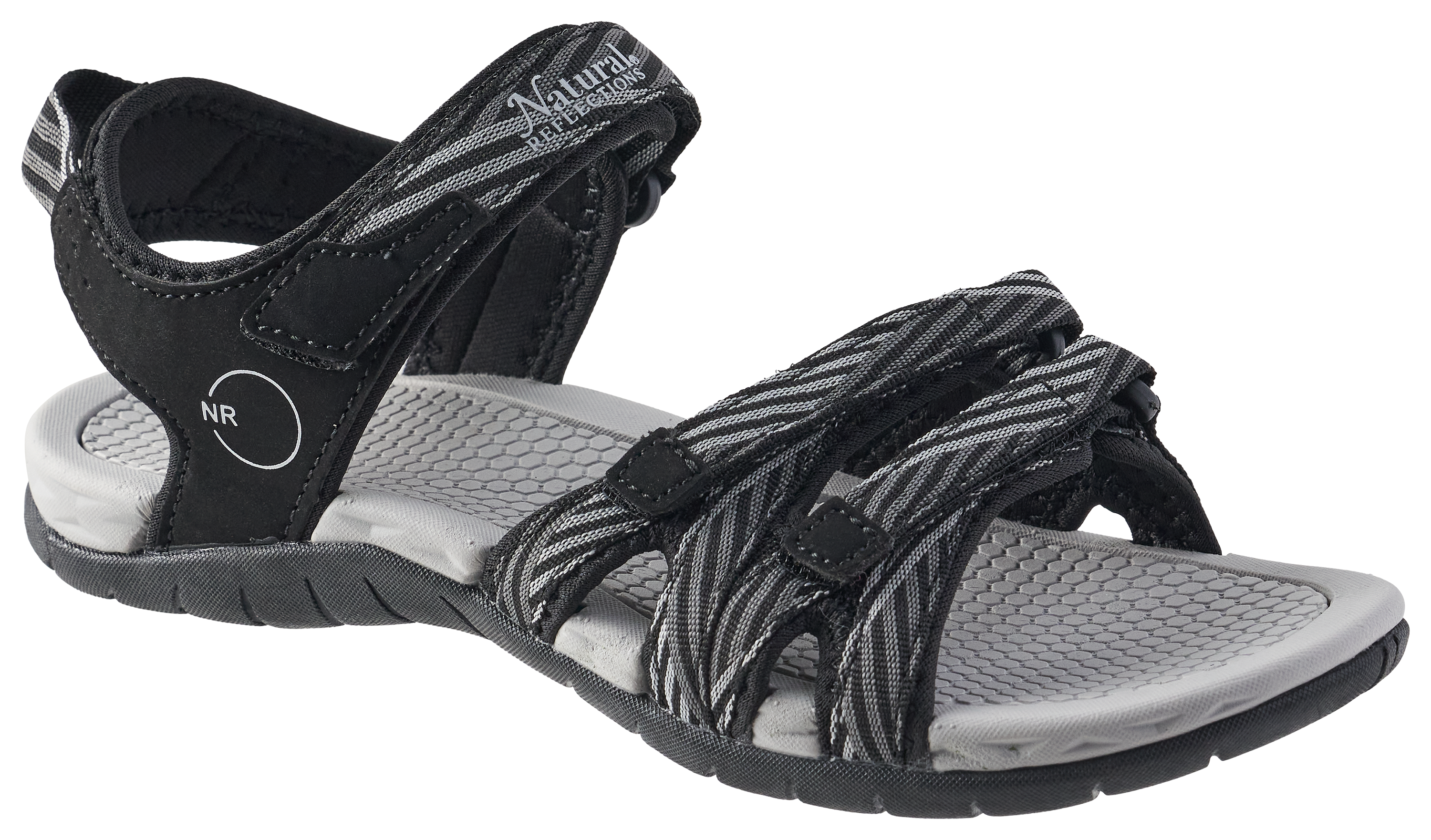 Image of Natural Reflections Cape May Sport Sandals - Black Multi - 11M