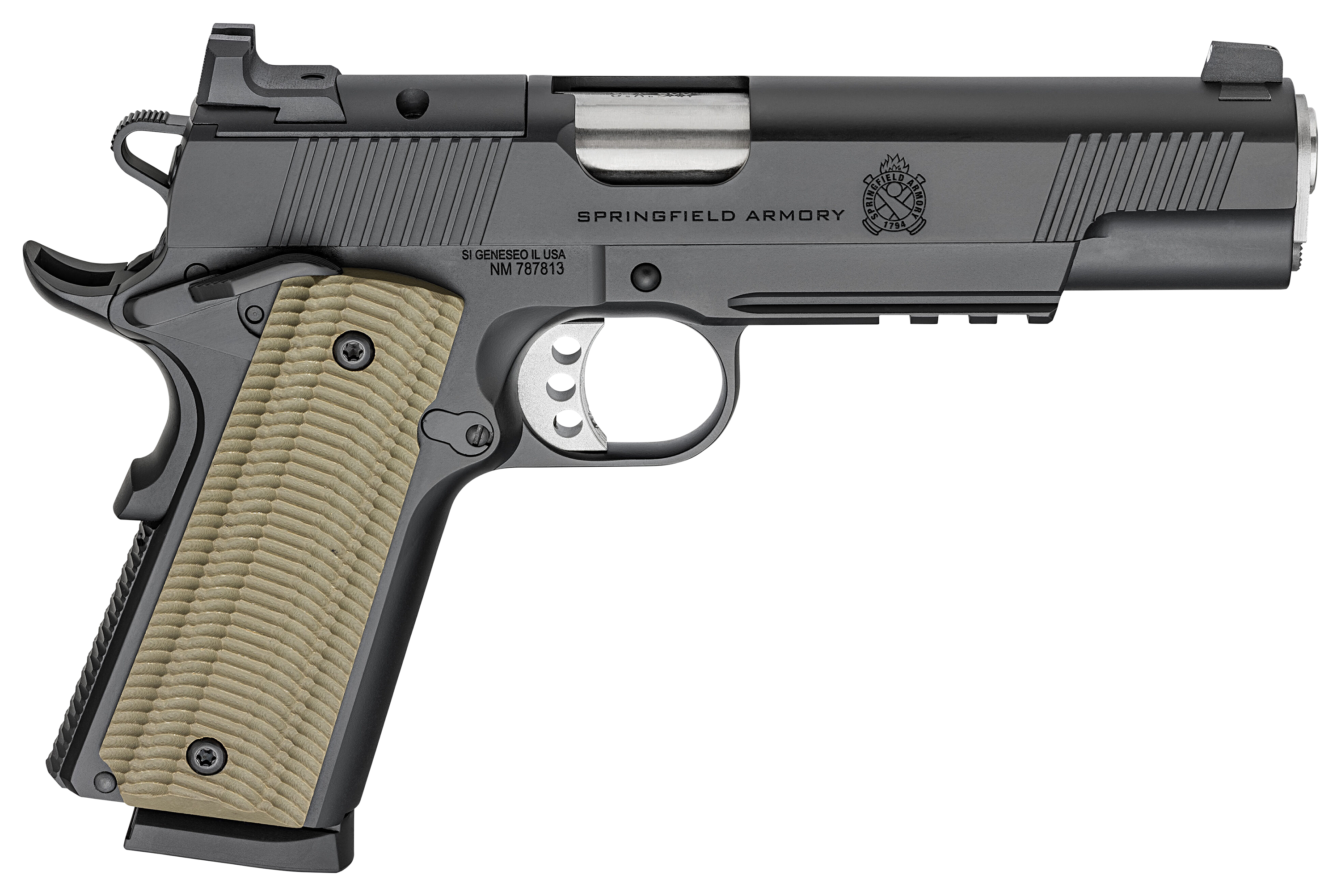 Image of "Springfield Armory 1911 Operator AOS Semi-Auto Pistol - 9mm - 5"" - Black - 9 Round Cap"