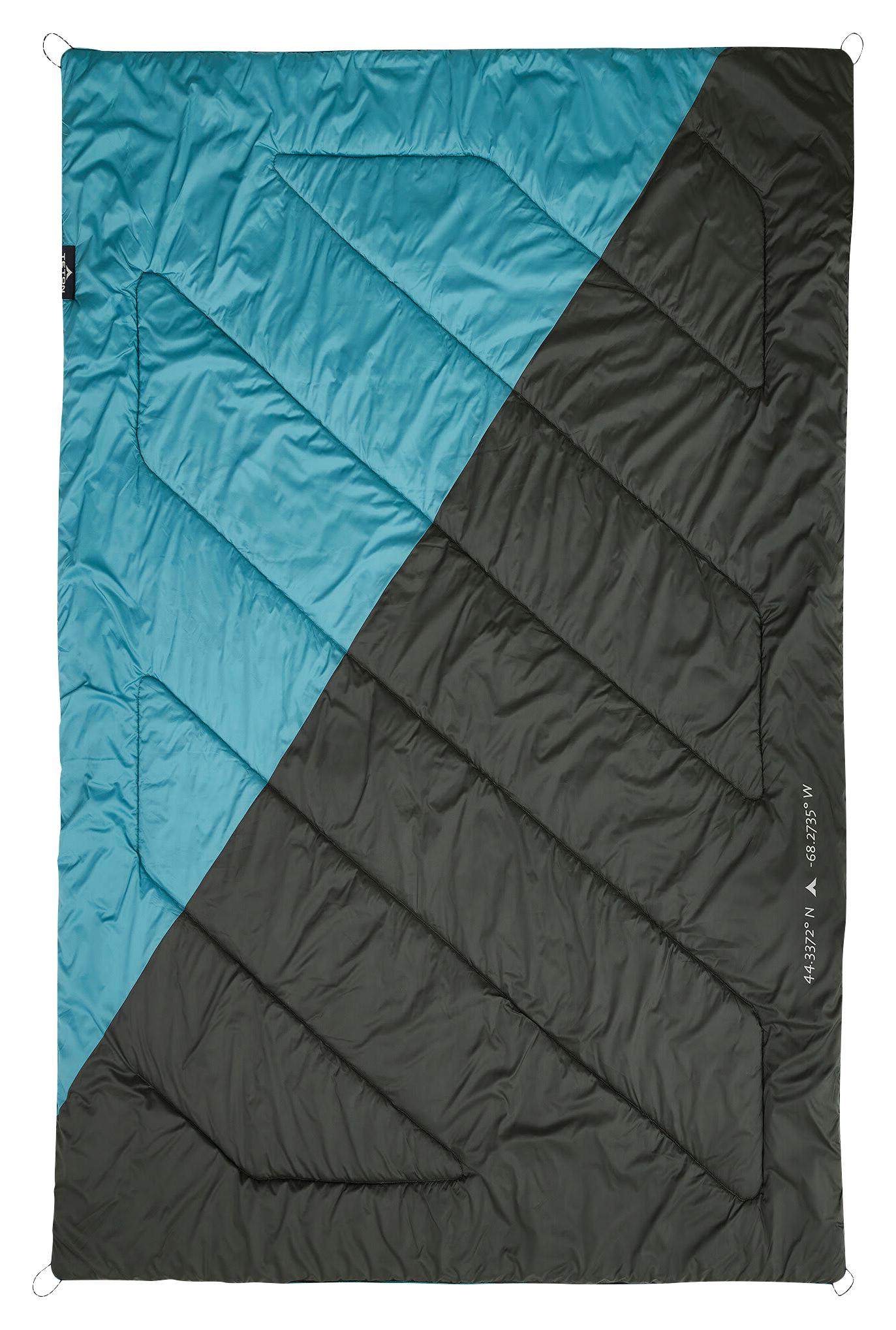 Image of TETON Sports Acadia Mammoth 2-Person Outdoor Camp Blanket - Teal/Slate