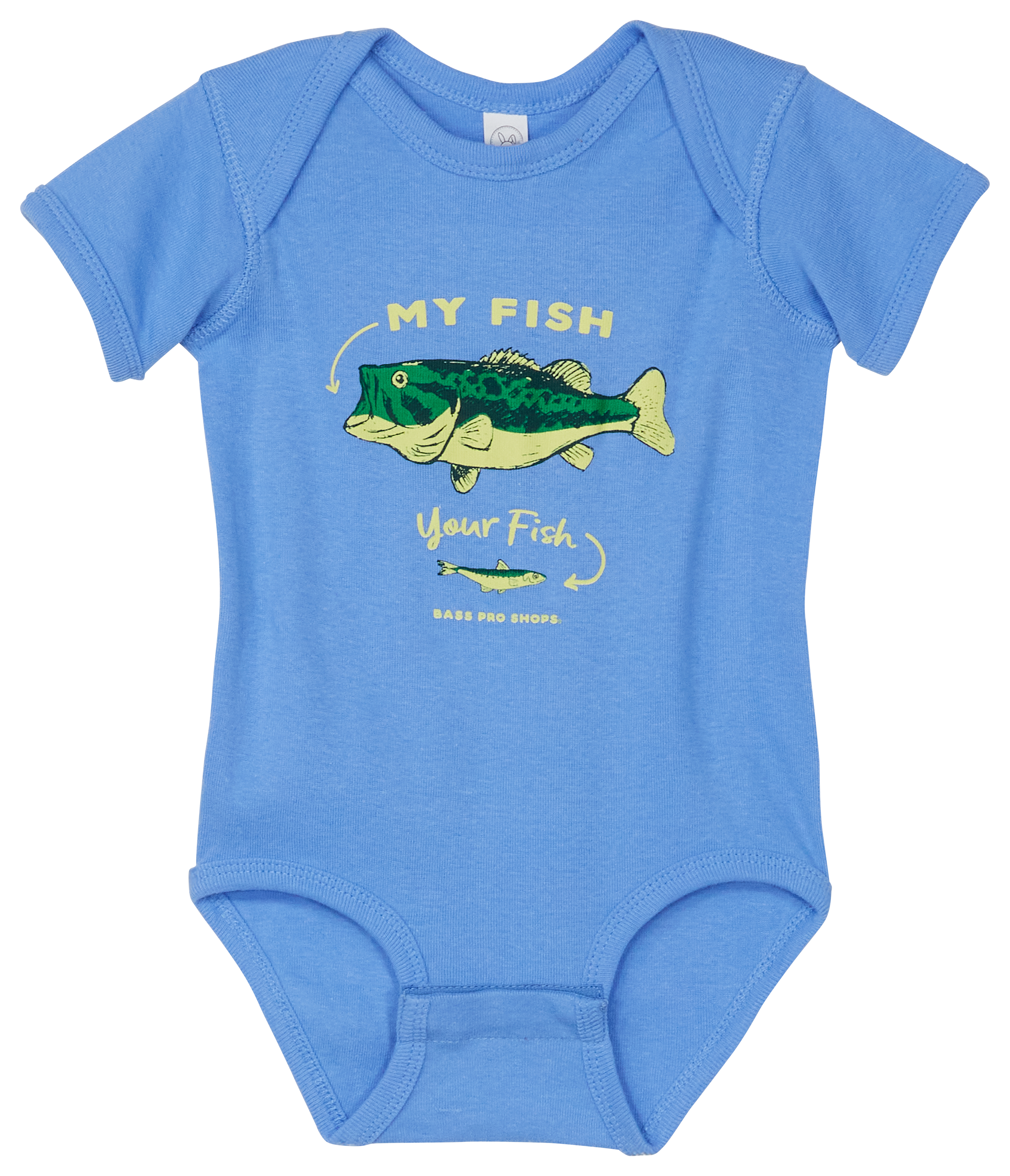 BASS PRO SHOPS My Fish Your Fish Short-Sleeve Bodysuit for Babies