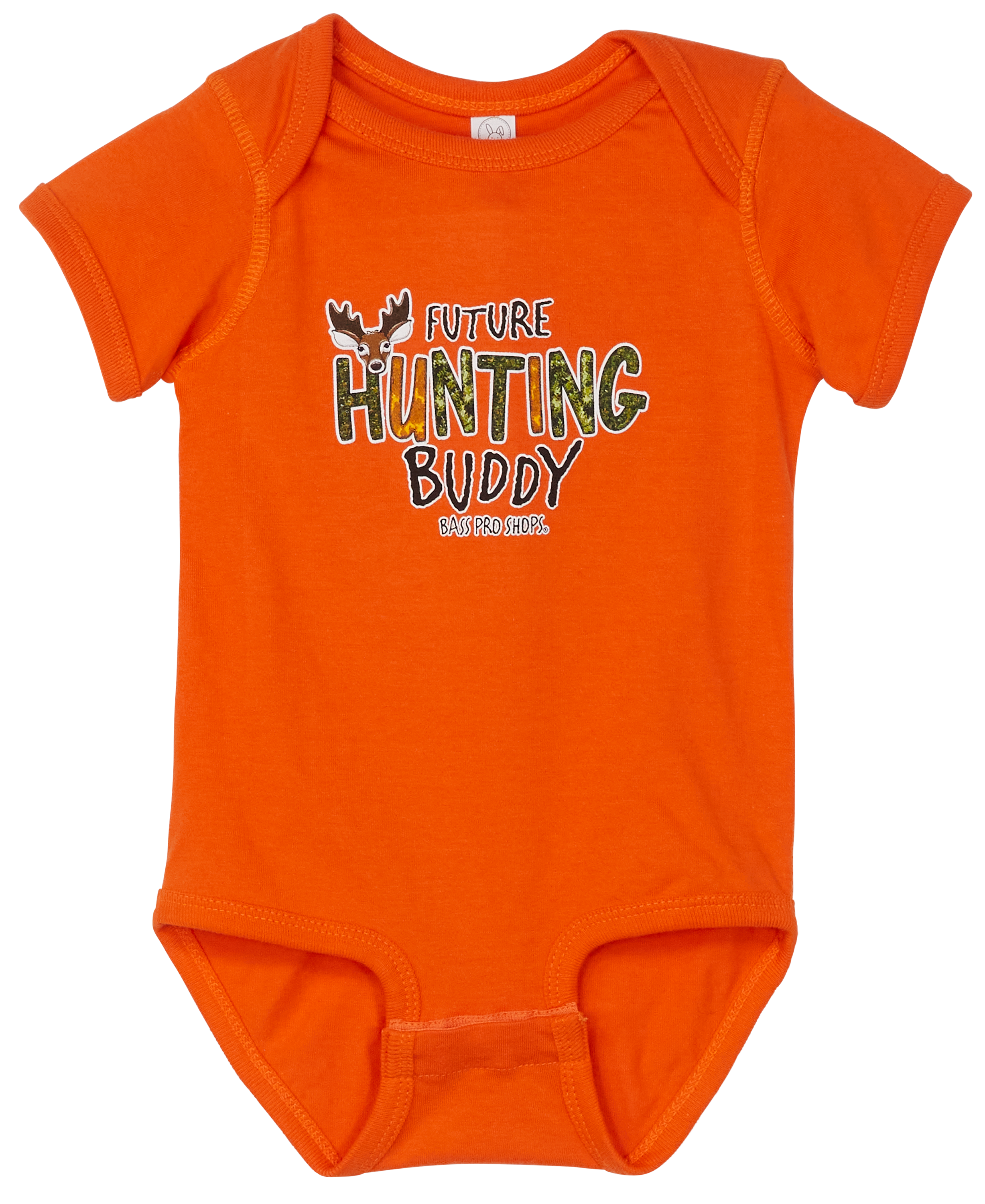 Image of Bass Pro Shops Future Hunting Buddy Short-Sleeve Bodysuit for Babies - Orange - Newborn