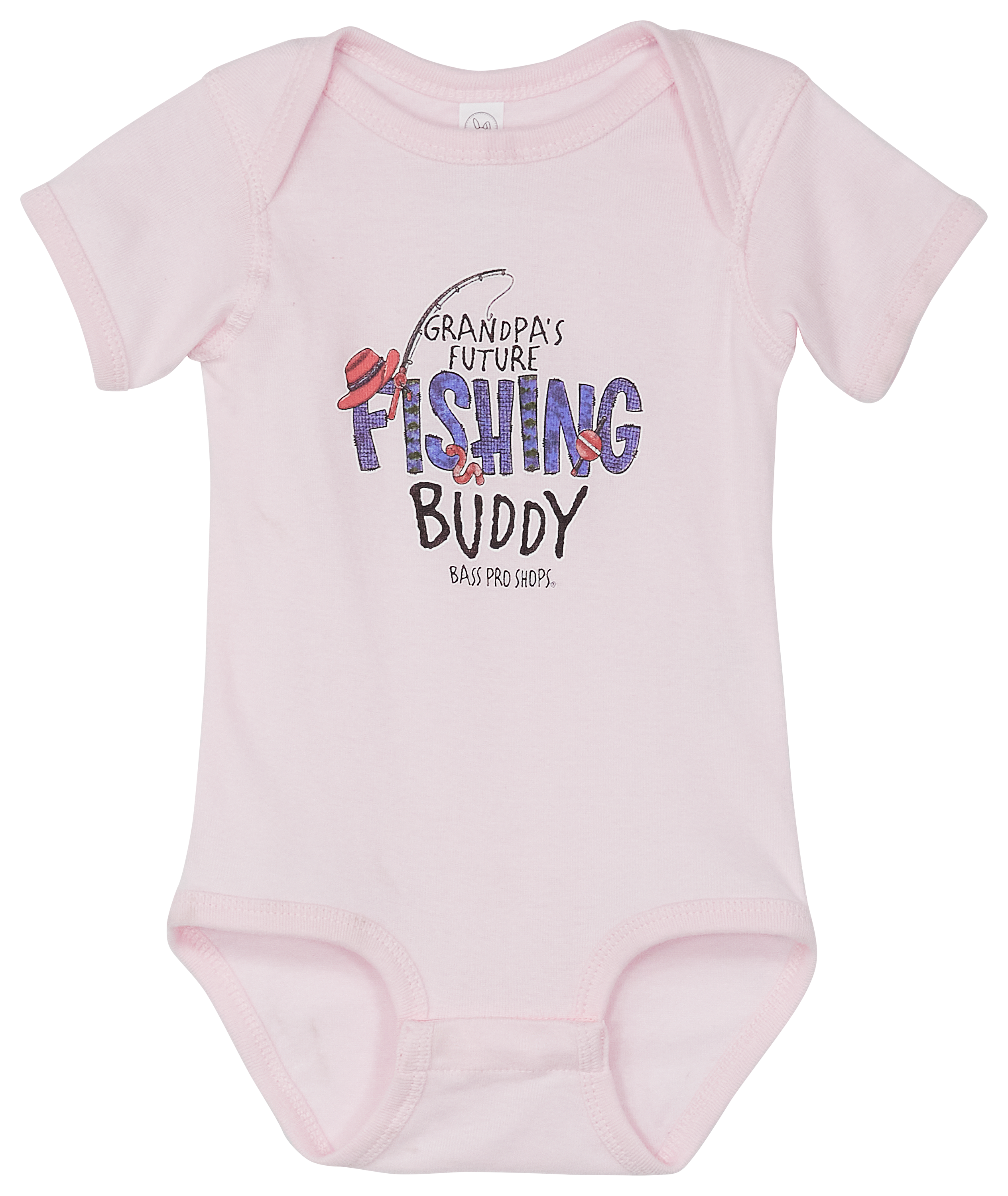 Image of Bass Pro Shops Grandpa's Future Fishing Buddy Short-Sleeve Bodysuit for Babies - Ballerina - 18 Months