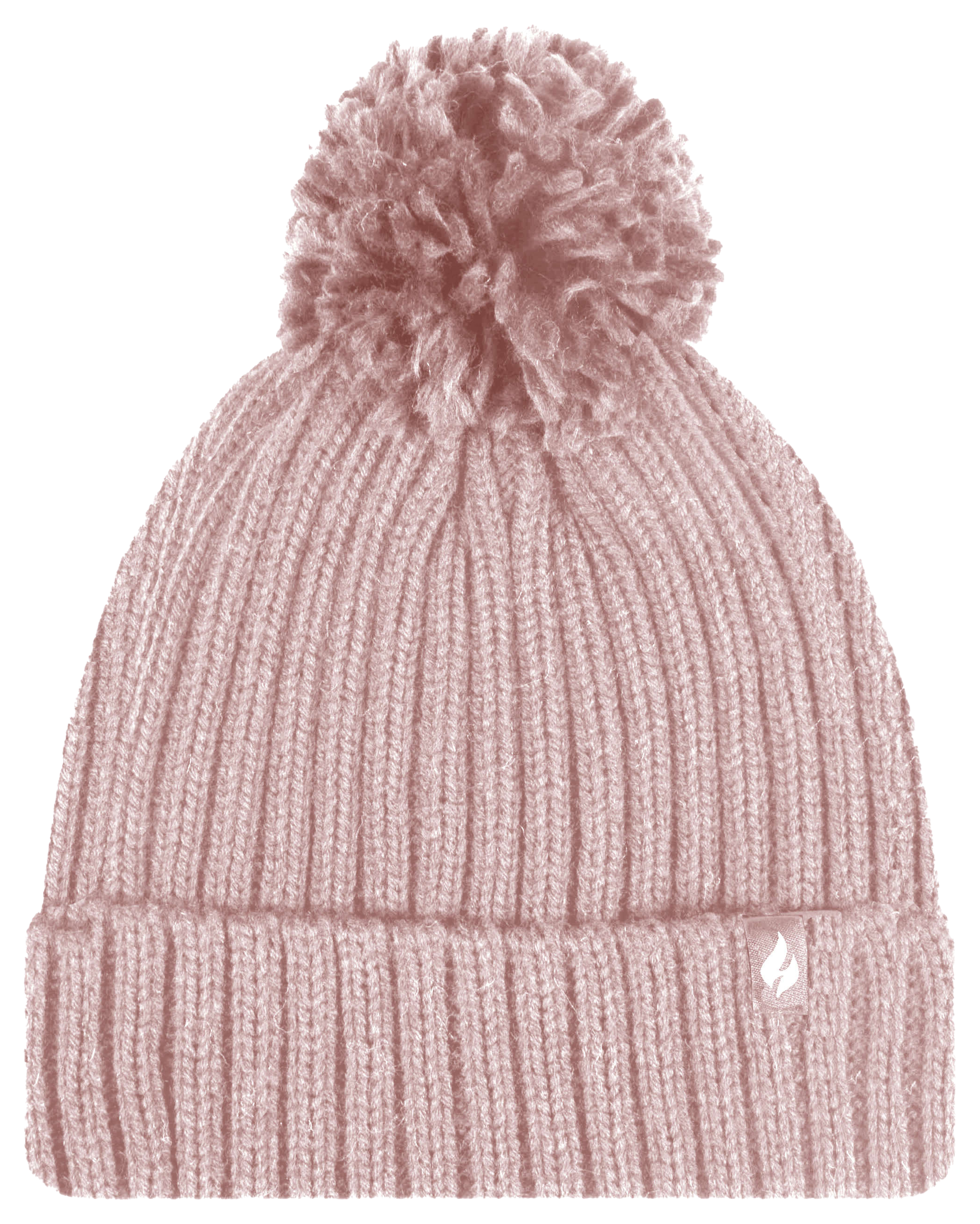 Image of Heat Holders Arden Ribbed-Knit Beanie for Ladies - Dusty Pink