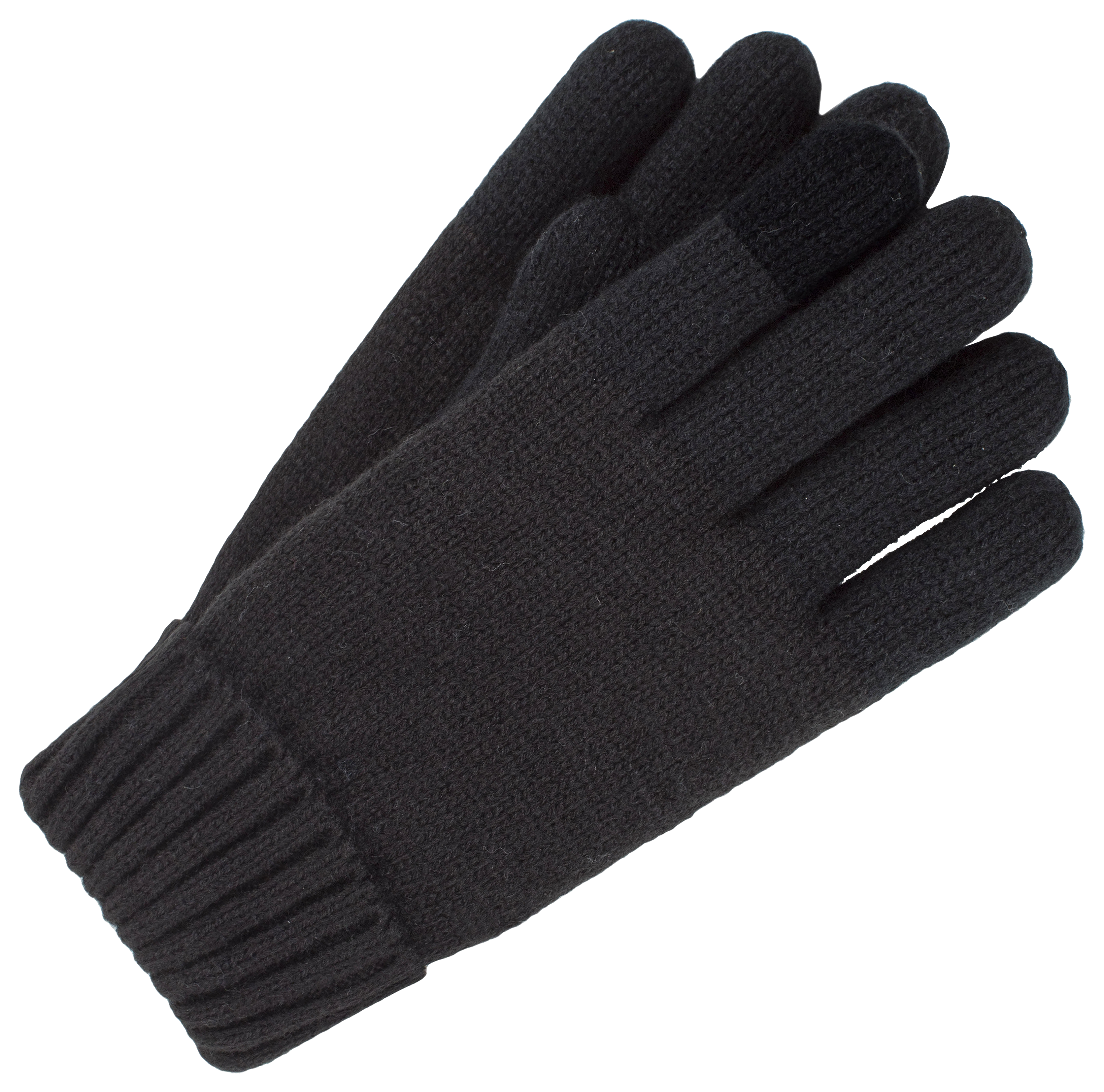 Image of Heat Holders Cathy Flat Knit Gloves for Ladies - Black - S/M