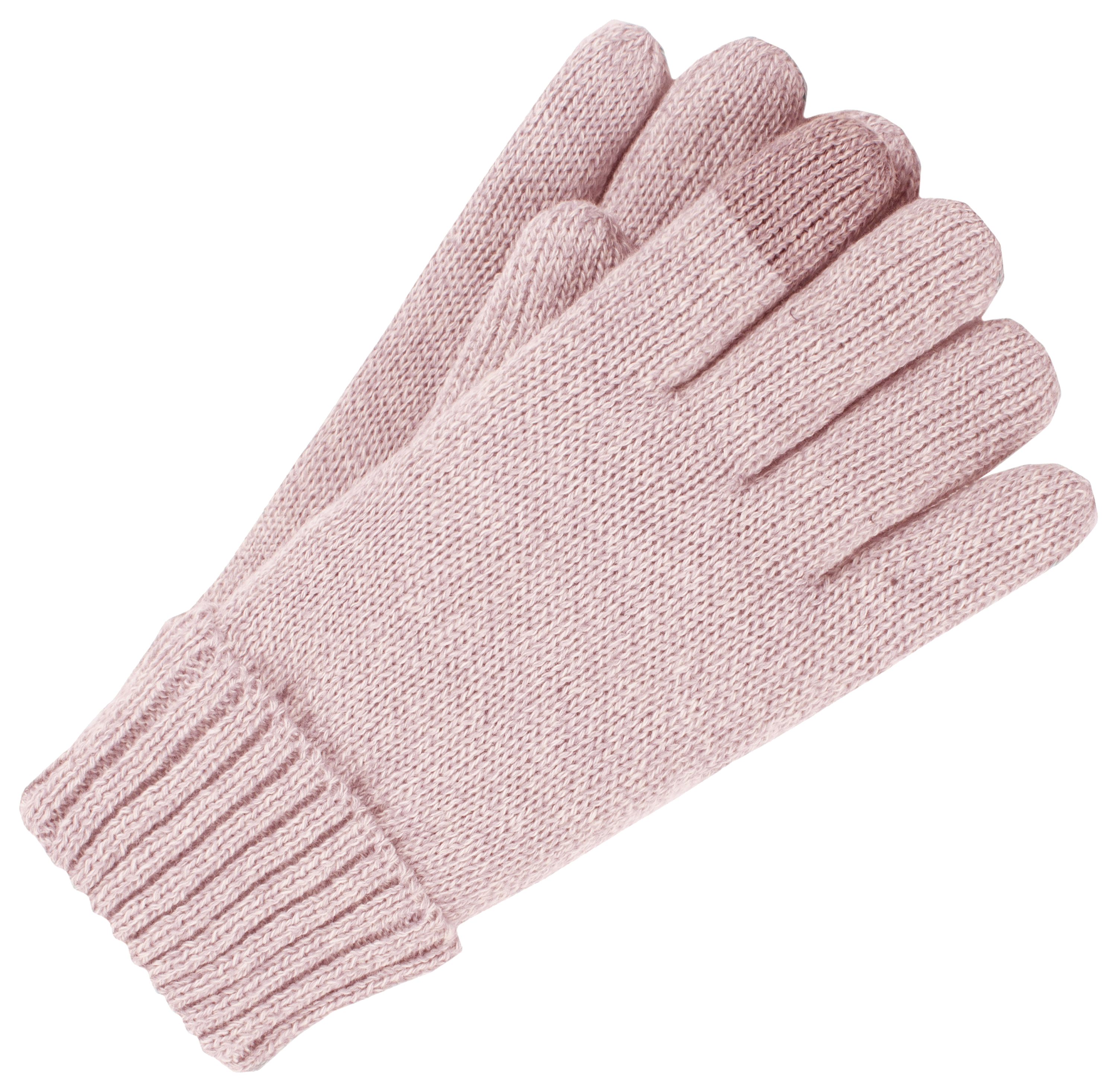 Image of Heat Holders Cathy Flat Knit Gloves for Ladies - Dusty Pink - S/M